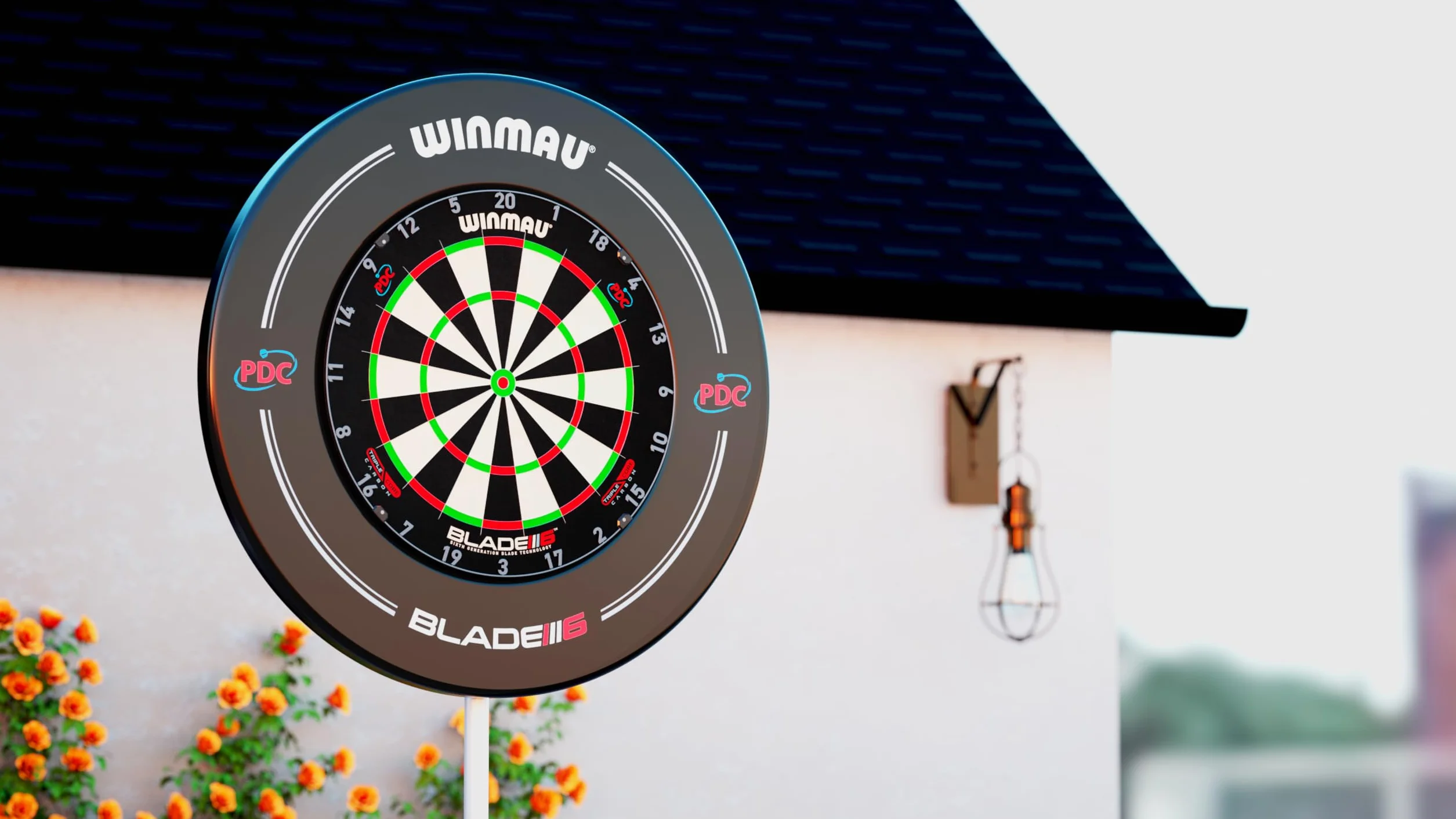 WINMAU Xtreme 2.0 Supporto per bersaglio per freccette - Portatile, regolabile e indipendente - Sistema di montaggio con design a treppiede - Compatibile con tutti i bersagli Winmau