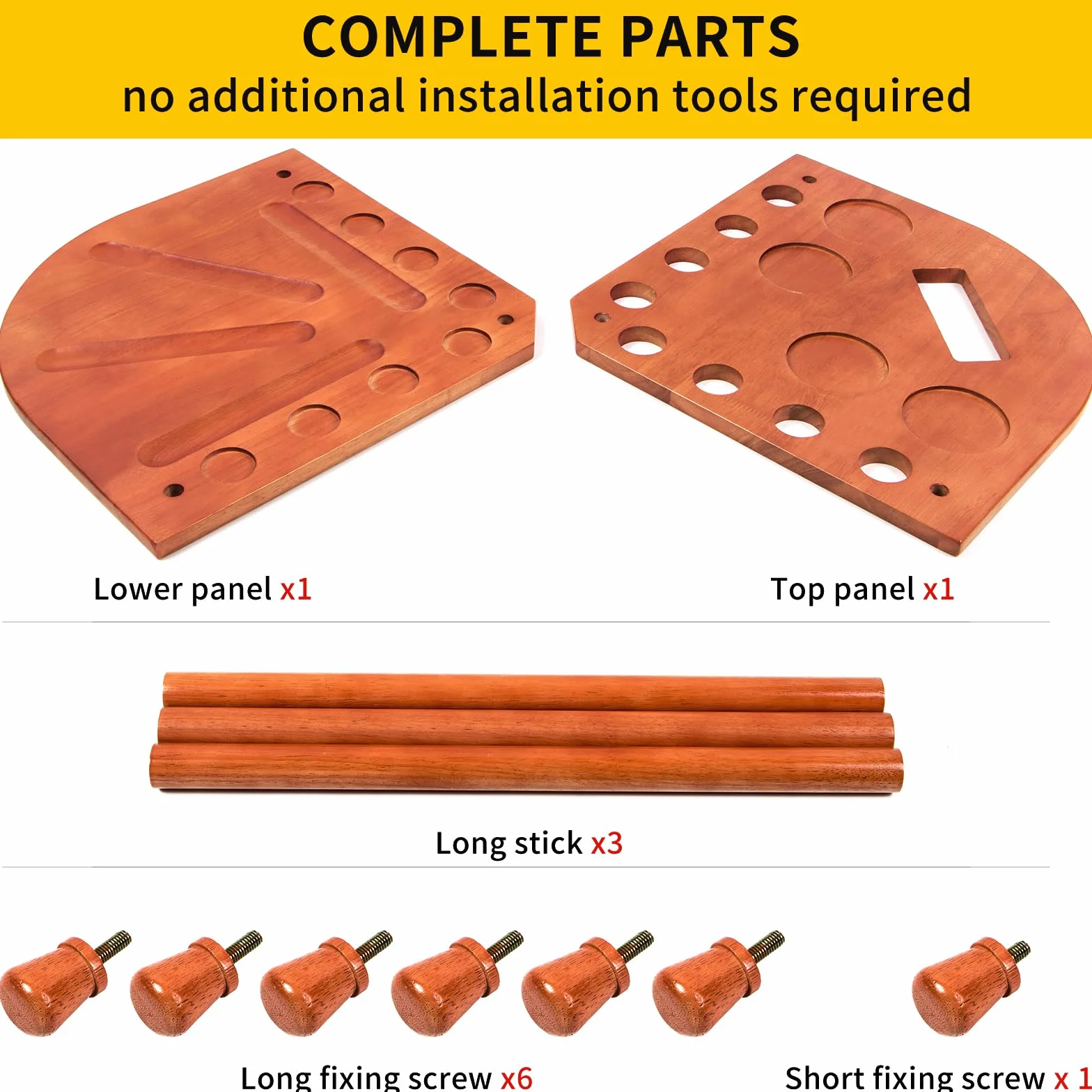 AKLOT Porta Stecche da Biliardo, Supporto per Bastoncini da Biliardo 16 Supporti per Palline da Biliardo Contiene 8 Bastoncini e Set Completo di Palline da Biliardo