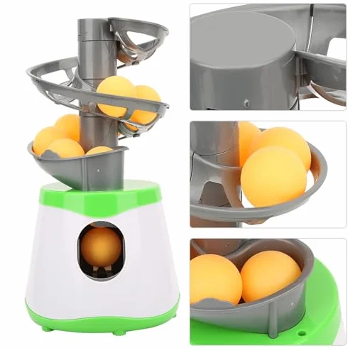 Robot Allenatore di Ping Pong, Lanciatore Automatico di Palline da Ping Pong Portatile In Abs con 10 Palline da Ping Pong, Attrezzatura Pratica da Ping Pong per Principianti Che Praticano Il Ping Pong