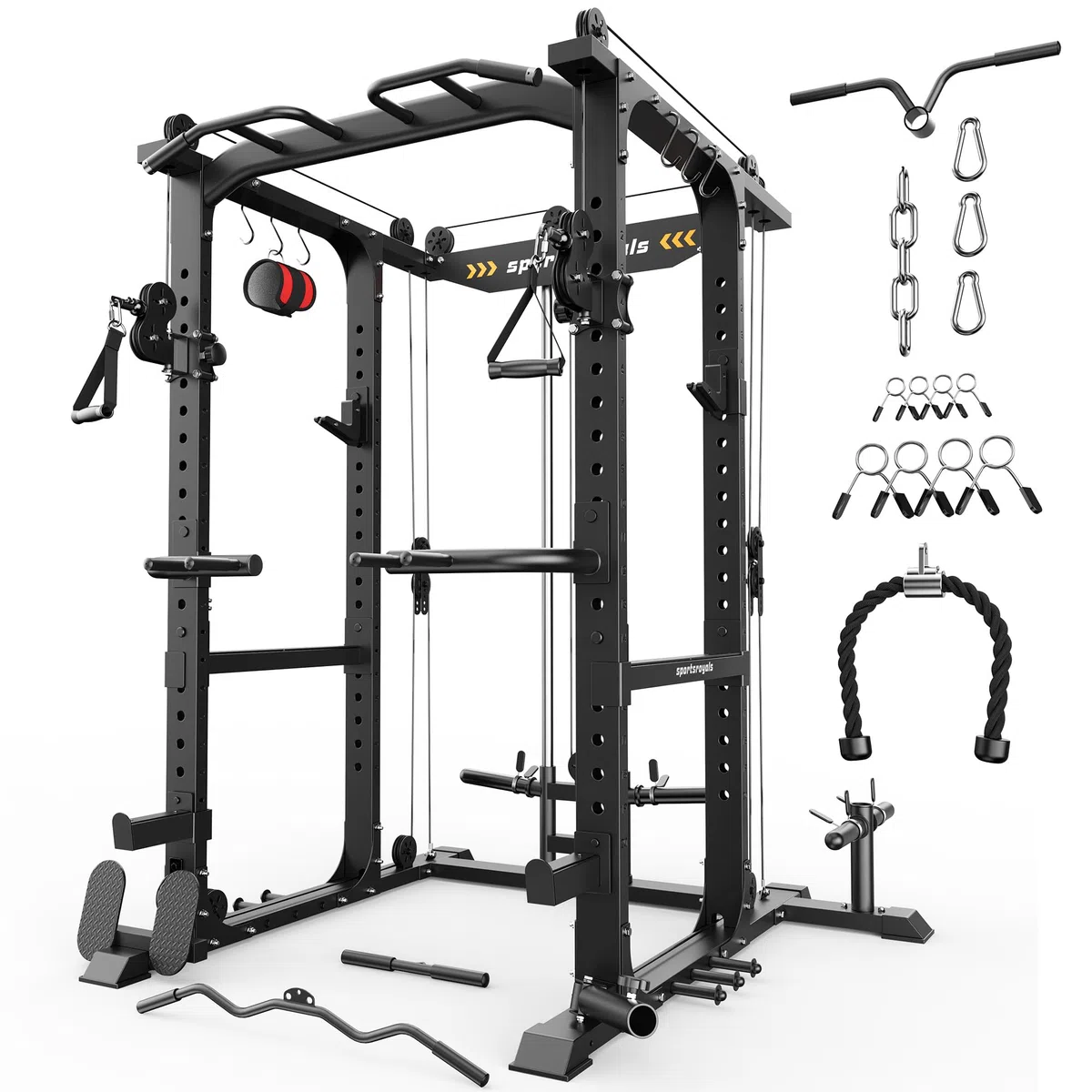 Sportsroyals PRO Power Cage, Gabbia di Potere Unisex Adulto, Nero