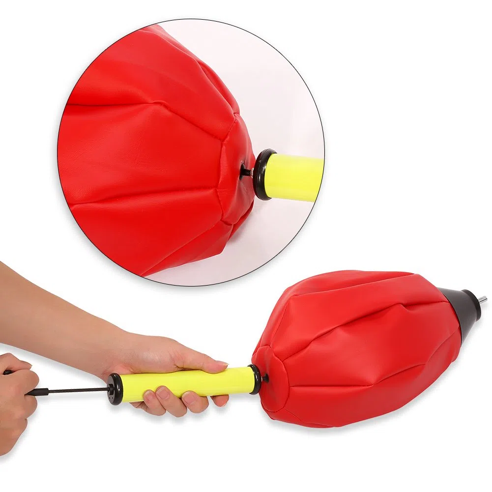 Wakects Set Boxe Bambini con Punching Ball e guantoni, Base da Riempire con Acqua o Sabbia, con Guanti da Boxe, Regolabile in Altezza da 125 a 140 cm, per Adulti e Adolescenti