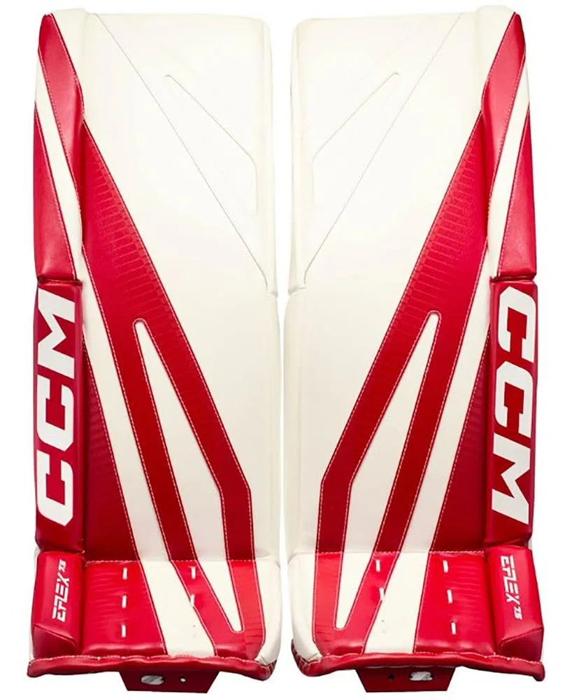 CCM EFLEX 7.5 - Binario per portiere Senior Detroit, bianco/rosso, 34 + 1 bianco/rosso