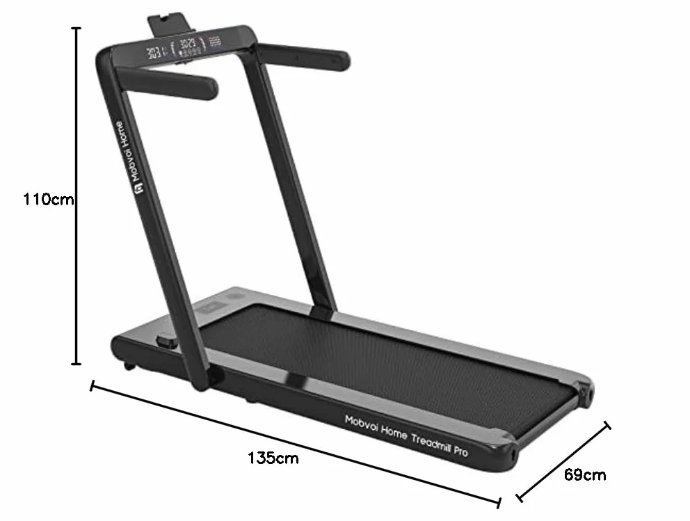 Mobvoi Home Tapis Roulant AI Intelligente 3 in 1 per casa e ufficio Supporto per Tapis Roulant per Tazza Telefono Laptop Ampia Area di Corsa Display a LED TicSports Zwift Kinomap APP 12km/h 120kg