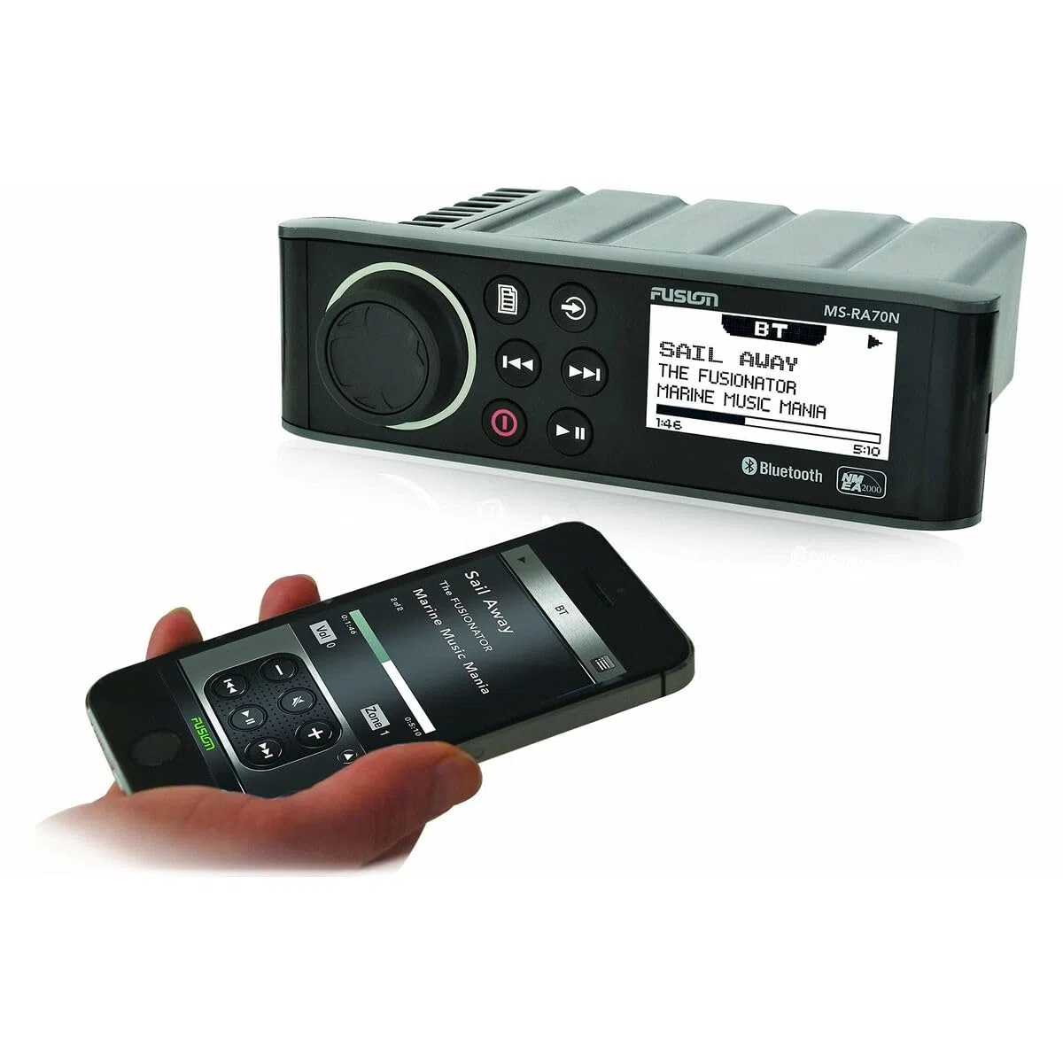 FUSION RA70, RA70-Sorgente Radio con Bluetooth, Colore: Nero Unisex-Adulto