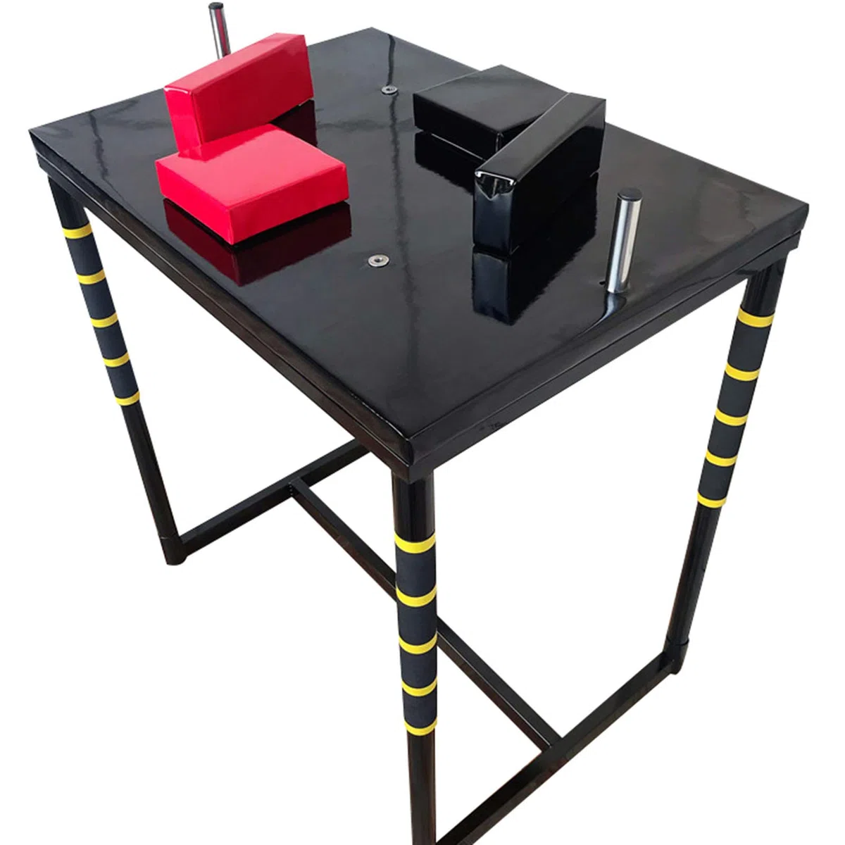 Braccio di Ferro Tavolo, Braccio Professionale Gioco di Wrestling Macchina all Steel Materiale Braccio di Ferro Muscolare Exerciser per la Famiglia o Ufficio Spettacolo,Nero