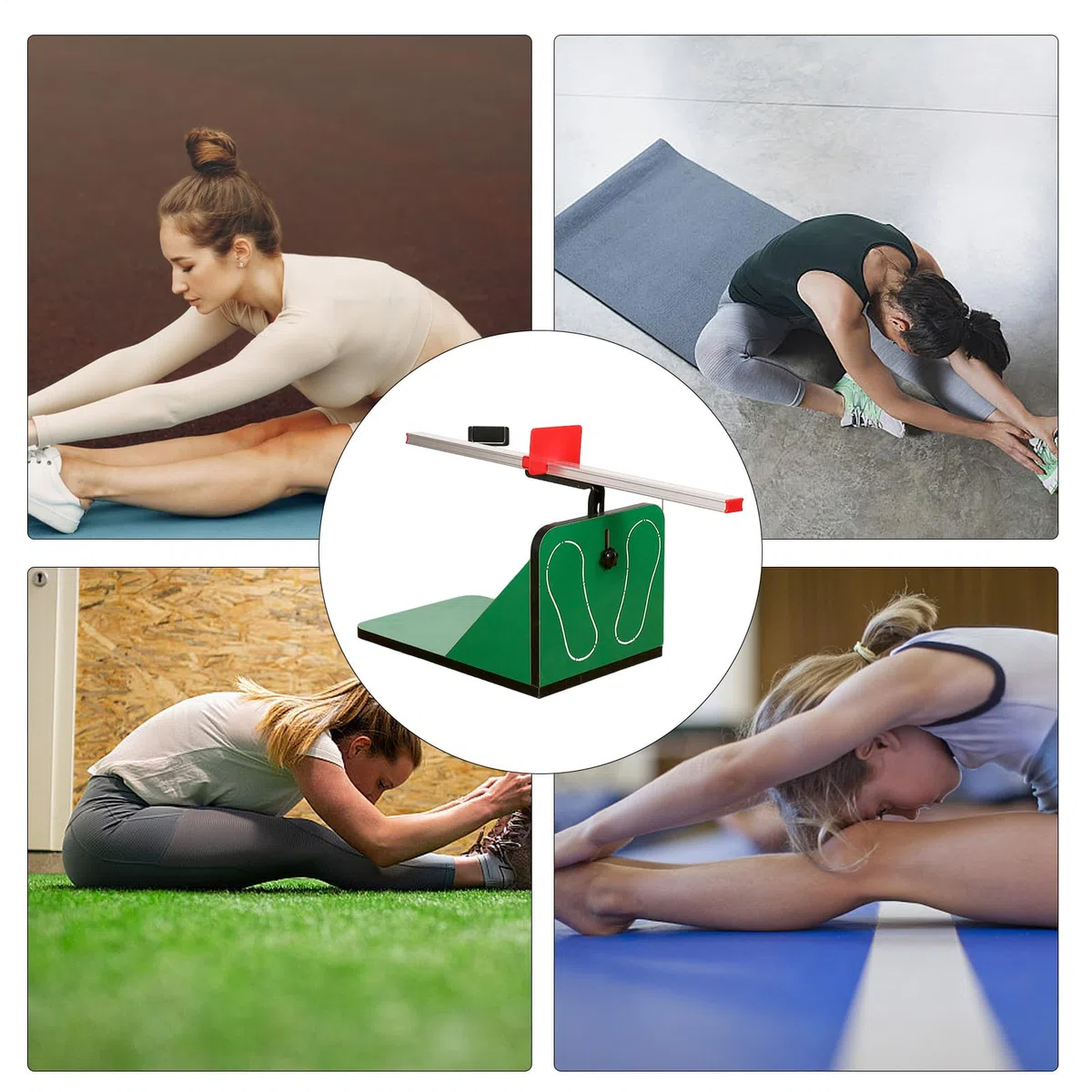 Flexibility Sit and Reach Box – Dispositivo di prova in lega di alluminio, barra di misurazione regolabile, strumento portatile per il fitness a scorrimento fluido | Costruzione leggera e resistente