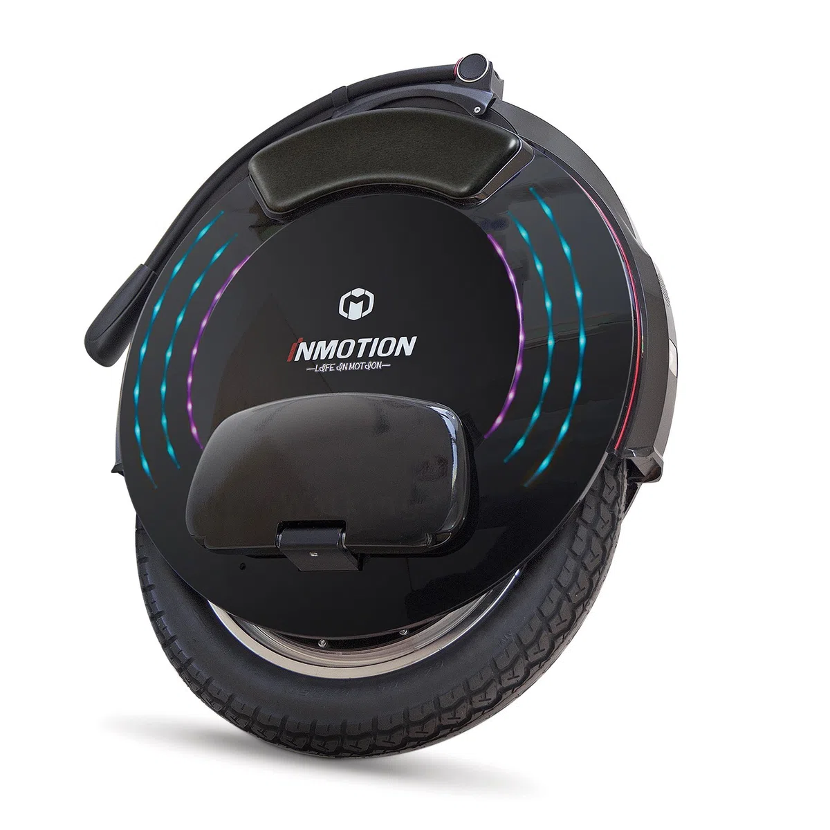 Inmotion Monociclo Elettrico V10F, Adulti, Nero, Motore 2000W, Autonomia Fino a 75km, 25lm/h, Pneumatico Gonfiabile 16", Bluetooth, Altoparlante Stereo
