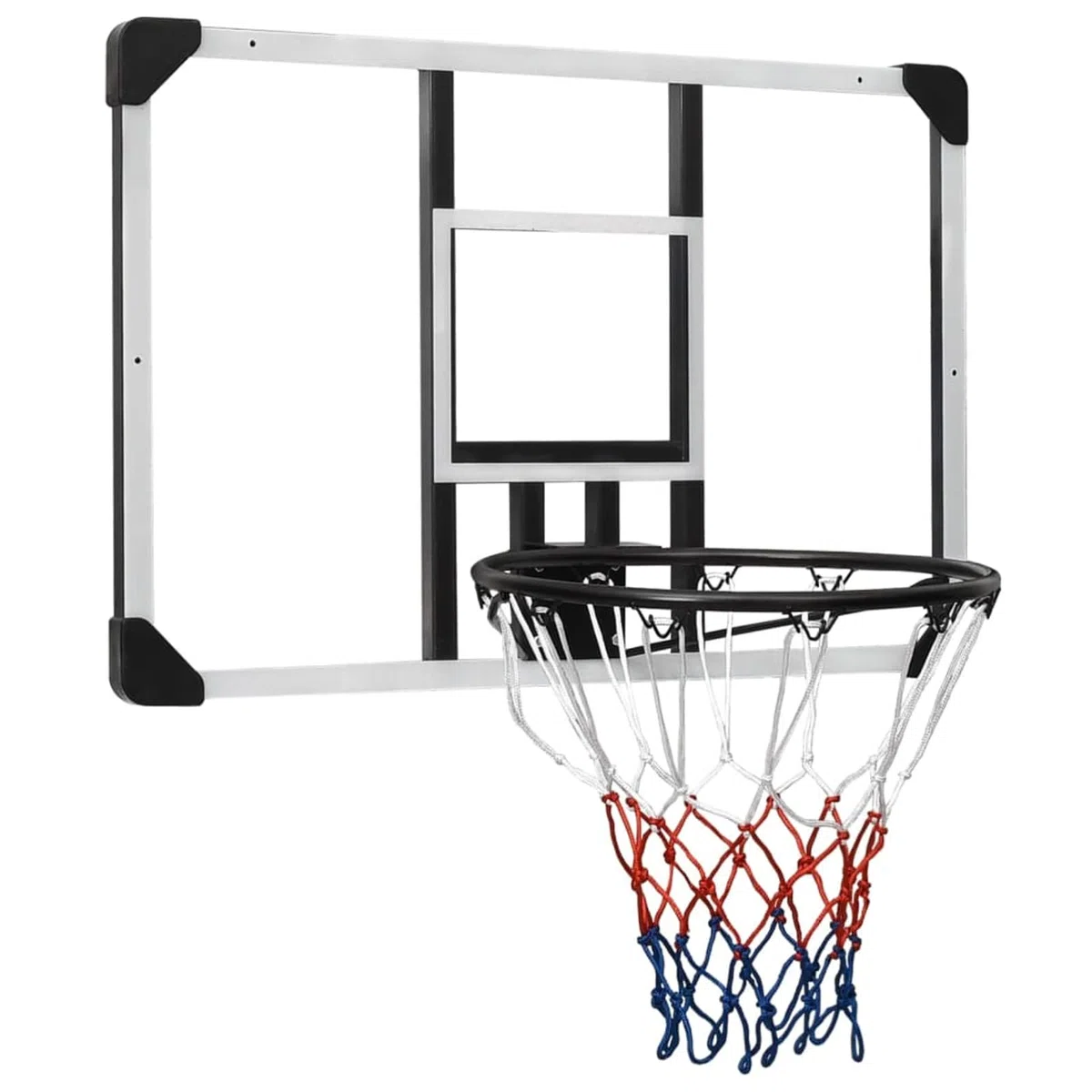 ARKEM Canestro Basket Esterno Portatile,Pallacanestro da Camera Interno con Tabellone,Tabellone Pallacanestro Trasparente 90x60x2,5 cm Policarbonato