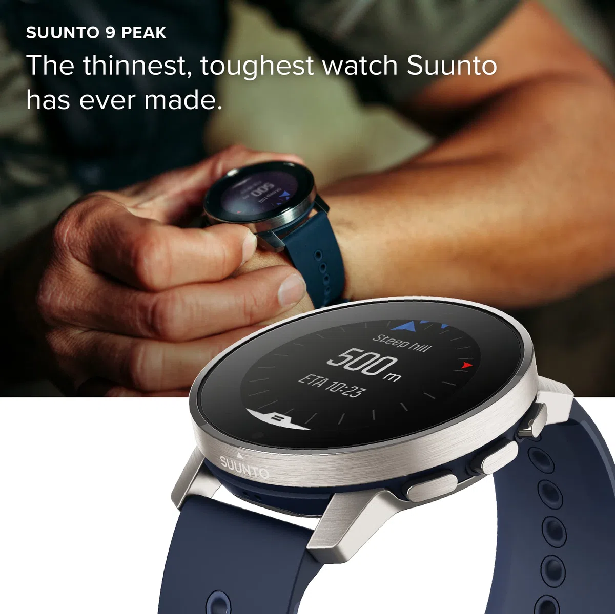 SUUNTO 9 Peak Pro Orologio Sportivo Uomo e Donna, Smartwatch Impermeabile GPS Activity Tracker, Monitoraggio Salute 24/7, 95+Sport, Cardiofrequenzimetro, Altimetro, Barometro, Autonomia 21 Giorni