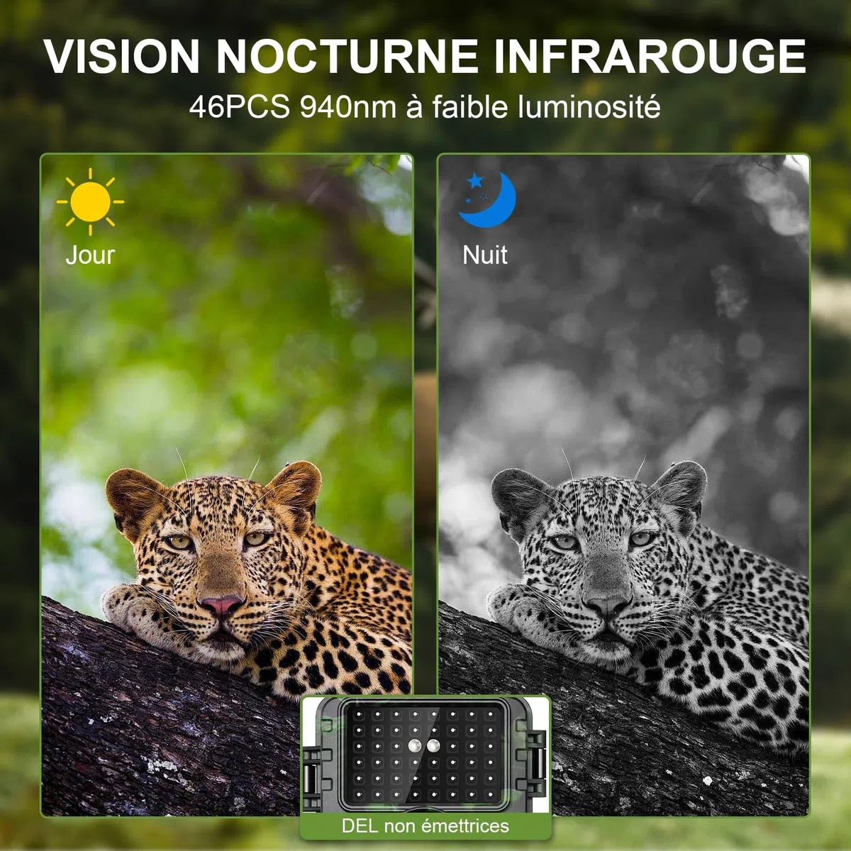 Fototrappola WiFi 4K 60MP con App, fototrappola Notturna con IR Visione 120° Ultra Grandangolo, Sensore di Movimento 0,1s Tempo di Attivazione, foto trappola per videosorveglianza con Antipolvere IP66