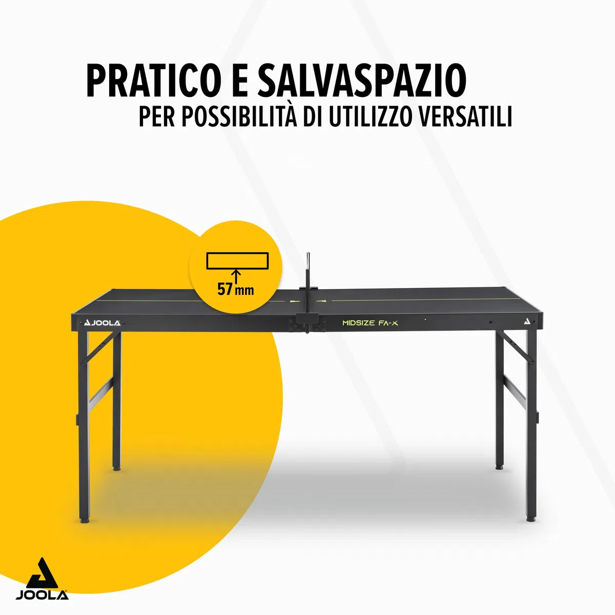 JOOLA Midsize FA-X - Tavolo da ping-pong compatto per interni