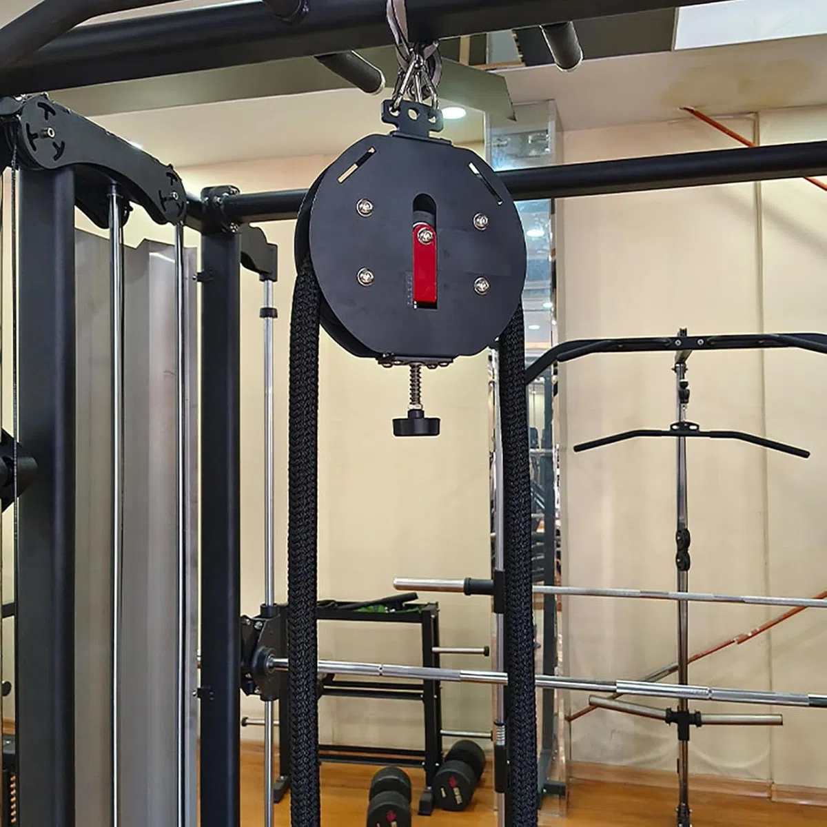 Pulley Cable Machine,Endless Rope Trainer,Adjustable Resistance, Small Footprint and Easy To Install for Muscle Endurance, Upper Extremity Physical Training