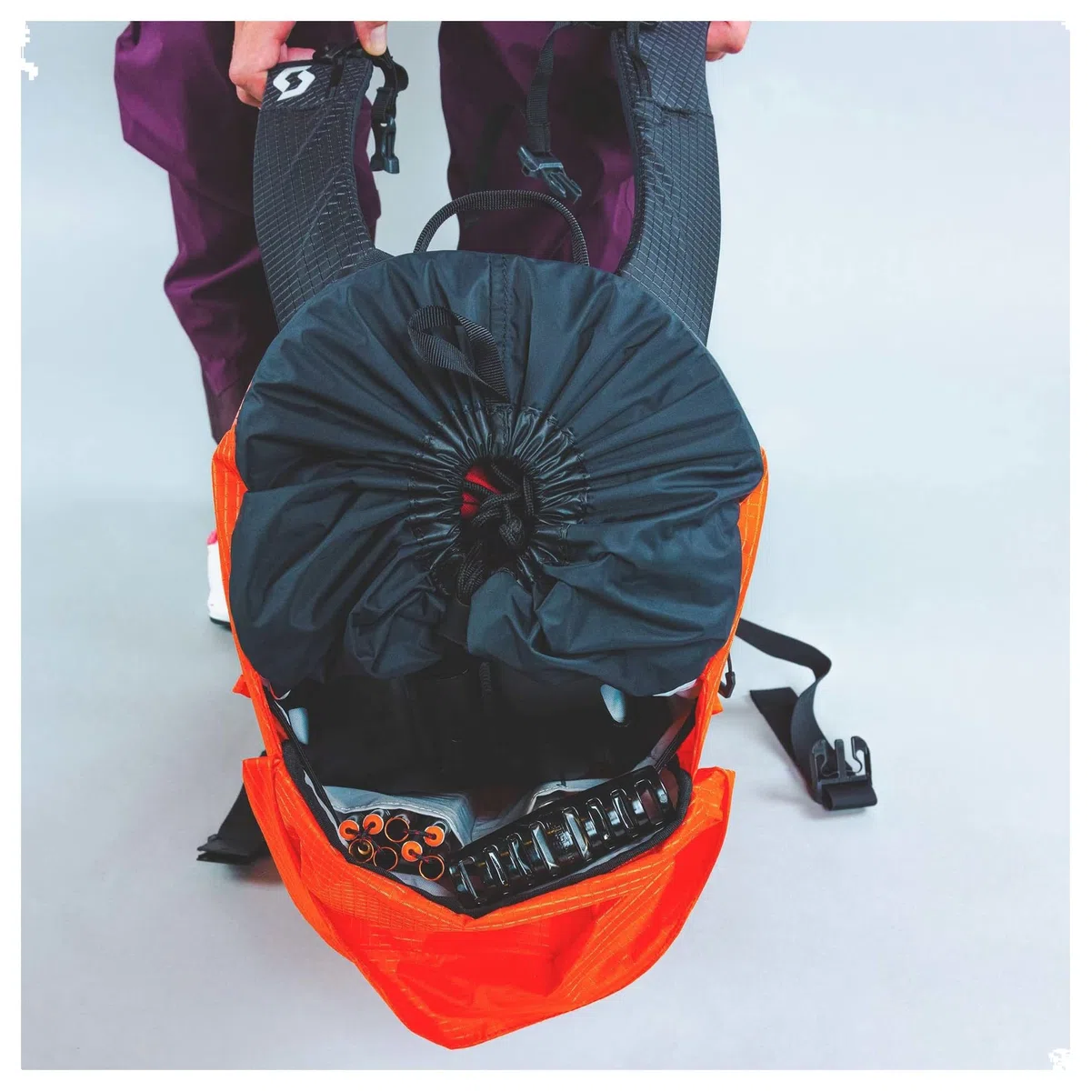 Scott Mountain 25 Pack - Zaino da snowboard, misura 25 l, colore: Arancione - Nero, Orange/Black, S-L