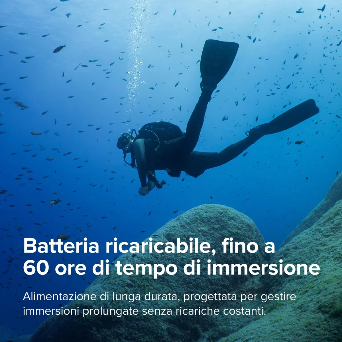 SUUNTO Nautic S Computer Subacqueo, Schermo AMOLED, 60 Ore di autonomia in Immersione, Impermeabile Fino a 80 Metri, GPS Integrato, mappe Offline, letture Gas Wireless, App Suunto