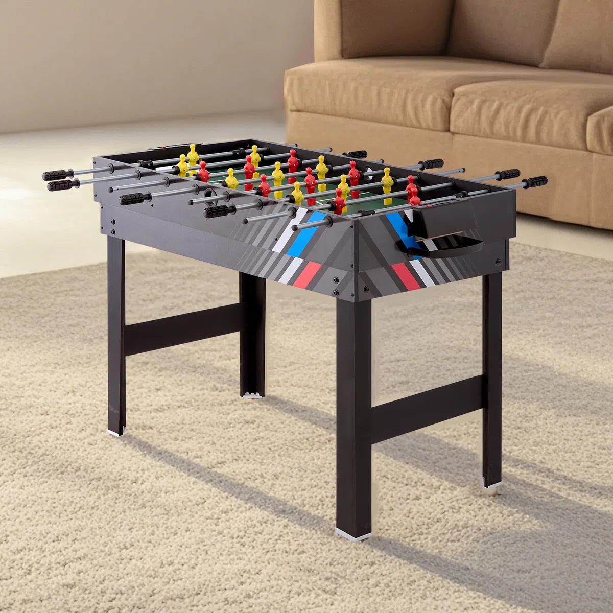 VEVOR Set Combo Tavolo da Gioco, 121,9 cm Aria Hockey Tavolo, Multi Combinazione Tavolo con Aria Hockey Pool Billiard Ping Pong, per Famiglia Sala Giochi Ufficio con Accessori Abbondanti