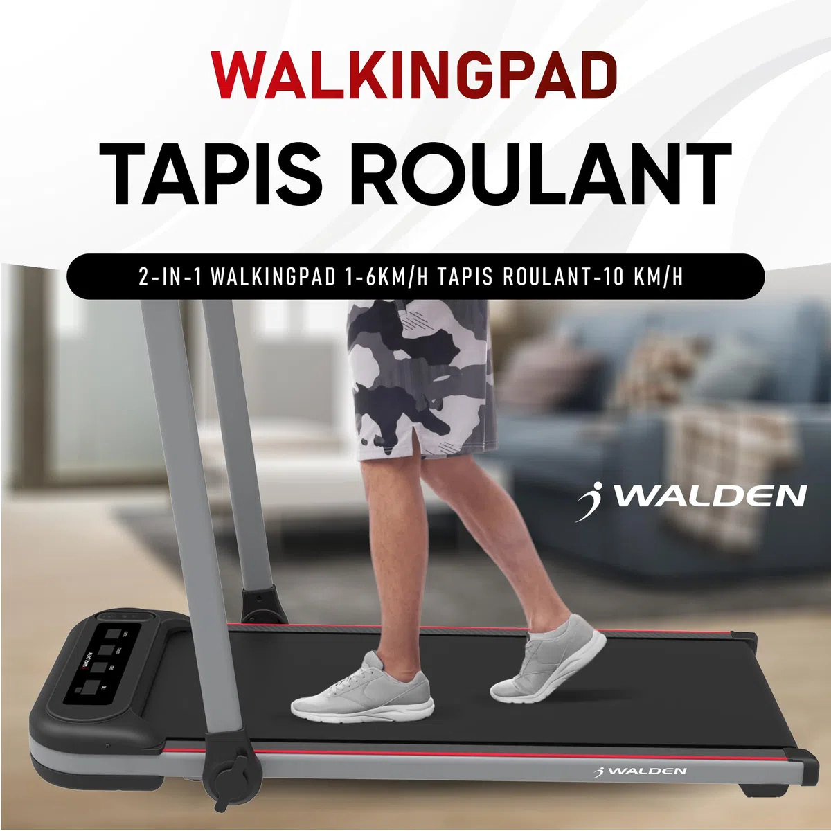 Tapis roulant waking pad 2in1 elettrico per la casa 1-10km/h Walden
