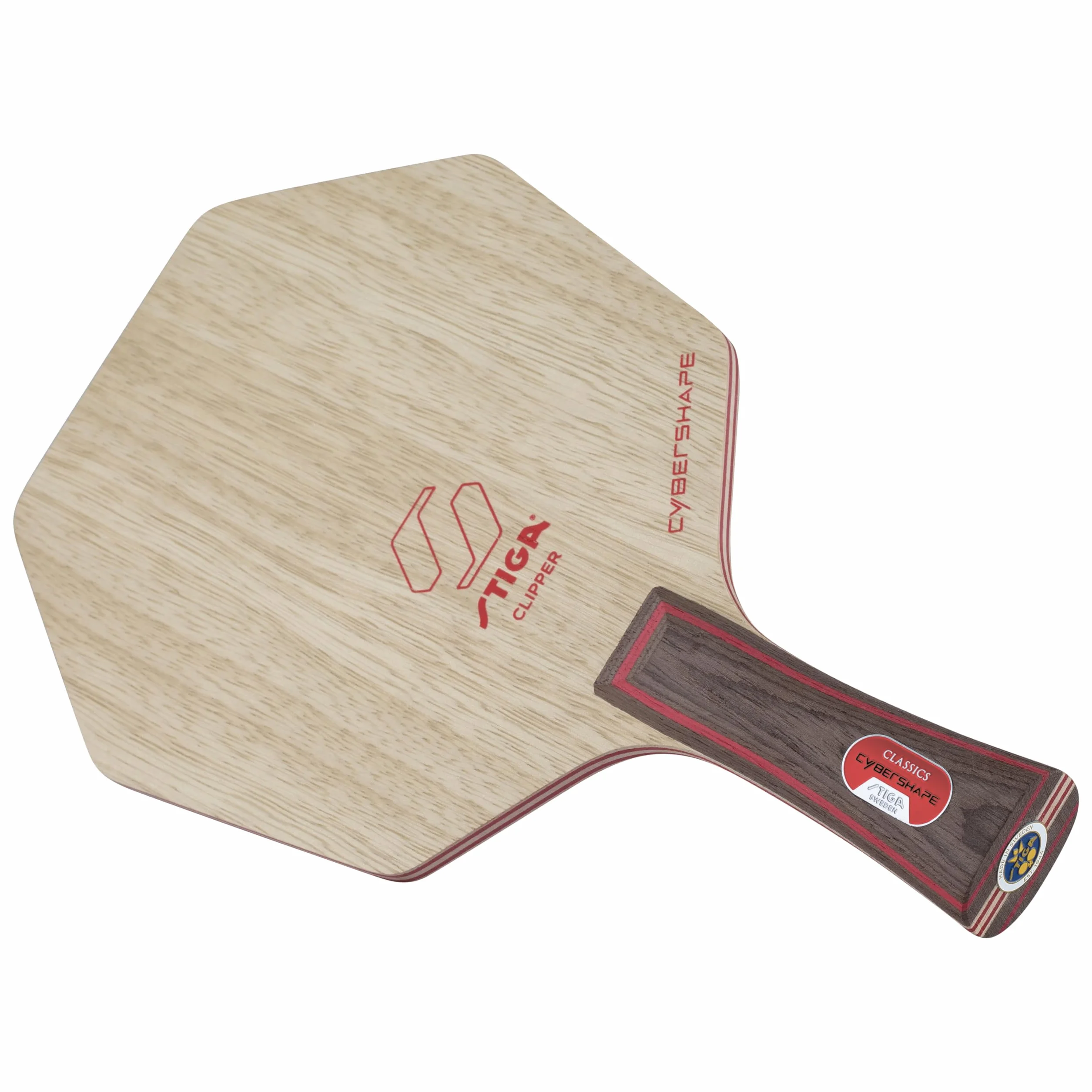 STIGA Cybershape - Lama da ping pong Clipper, lama in legno veloce offensiva per giocatori esperti