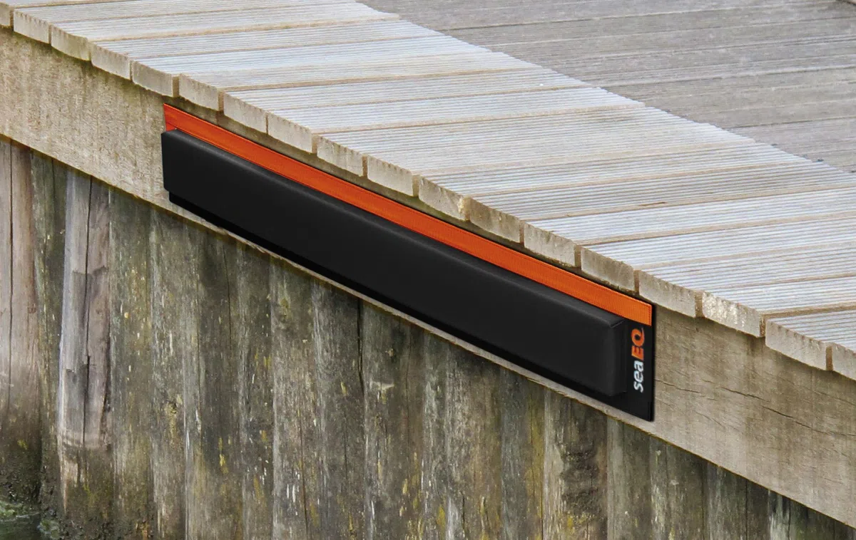 Parabordi per banchina, parabordo per pontile DF 110/10 nero