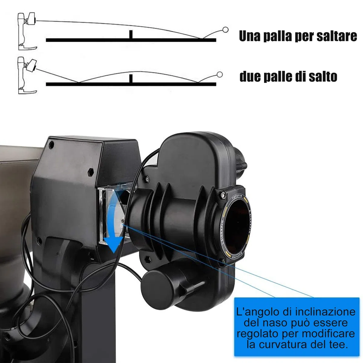 Macchina per Palline da Ping Pong Macchina per Palline Automatica Multi-Rotazione Multi-Goccia Macchina per Palline / 9 Diversi Robot da Ping Pong con Palline Rotanti