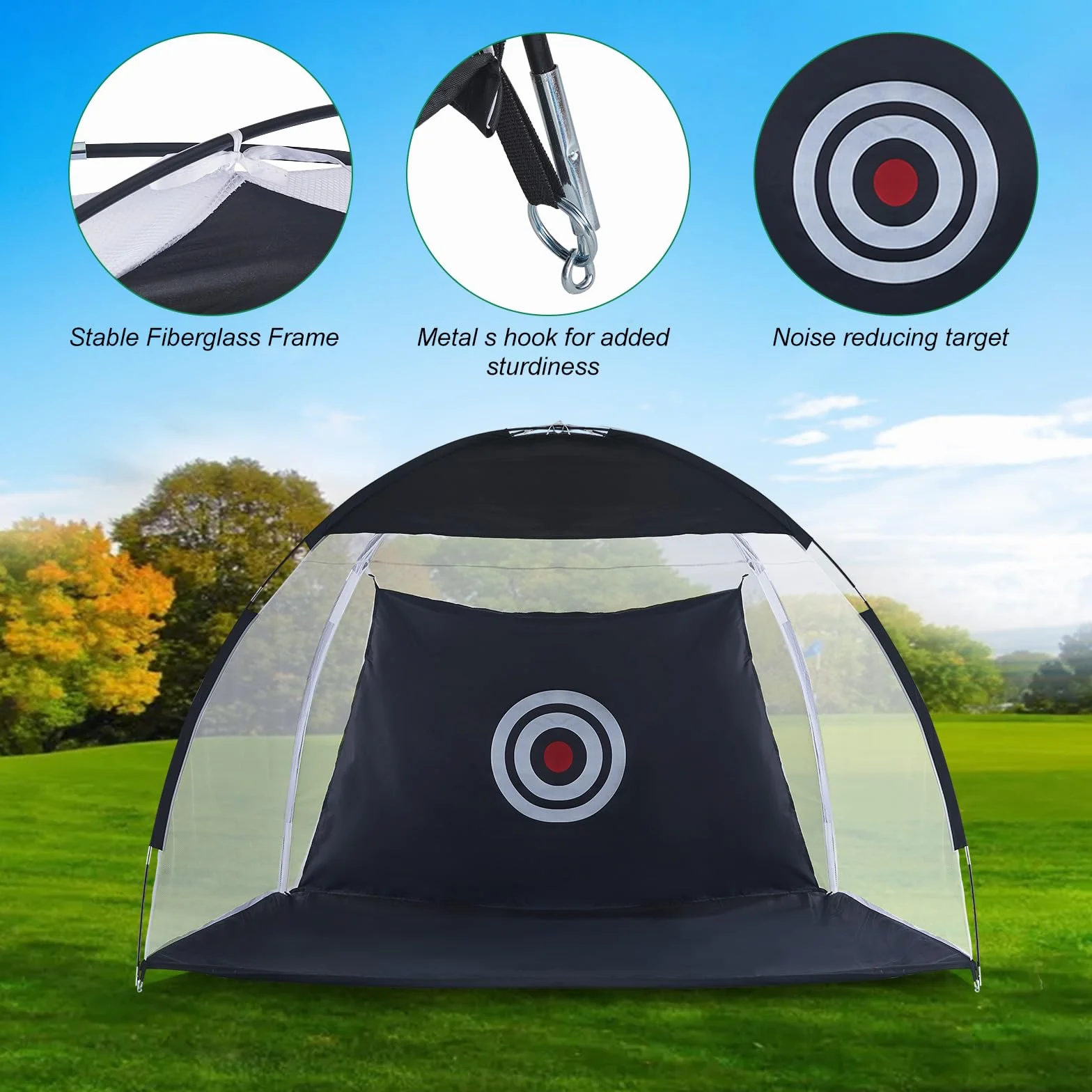 LEMROE Reti da golf professionali per guida in cortile/con tappetino da golf da giardino con borsa per il trasporto