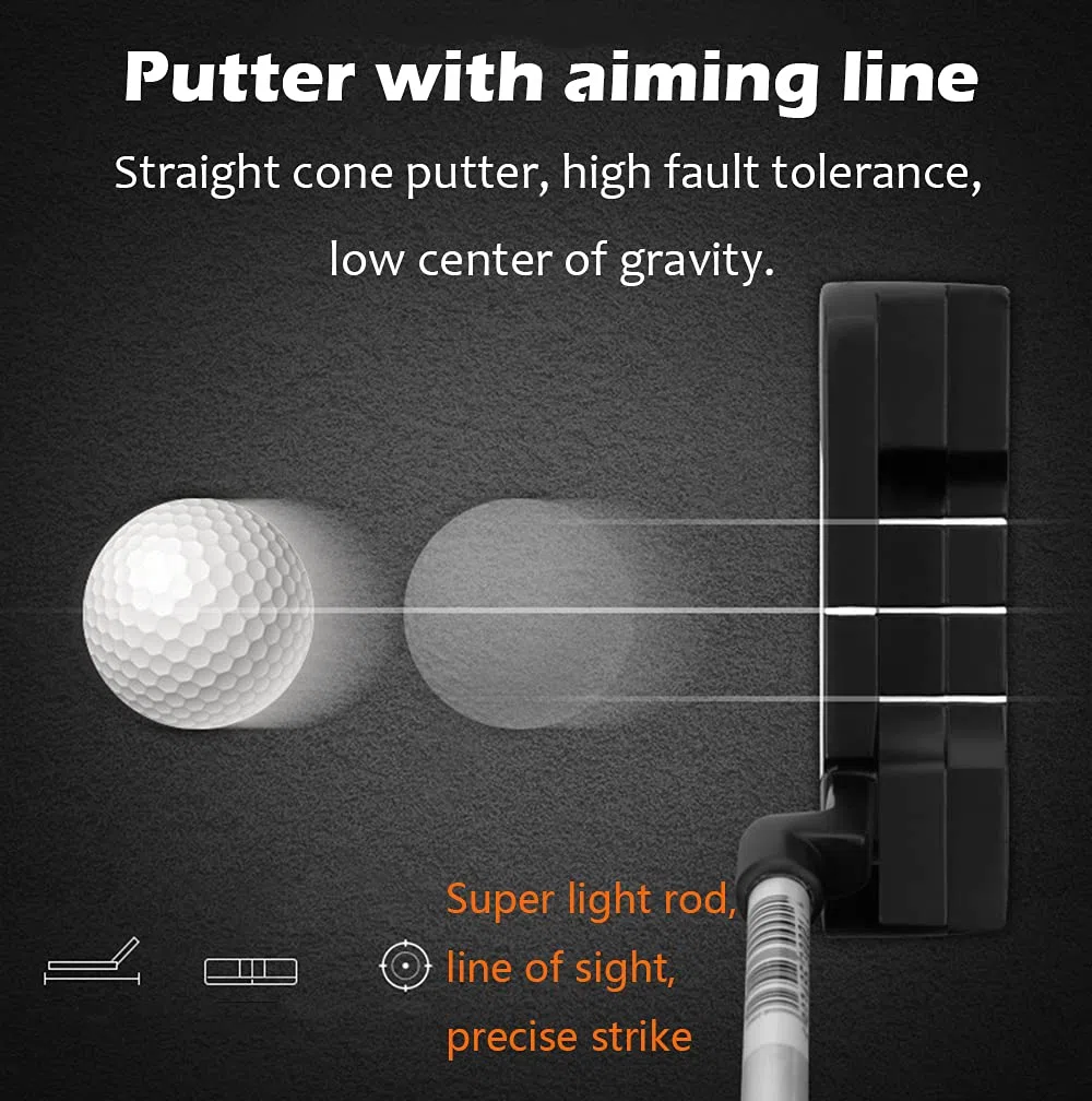 Set da Golf da Uomo,Set Completo per Principianti,4 Mazze da Golf e Sacca con Carrello,Stecca in Grafite,Mano Destra