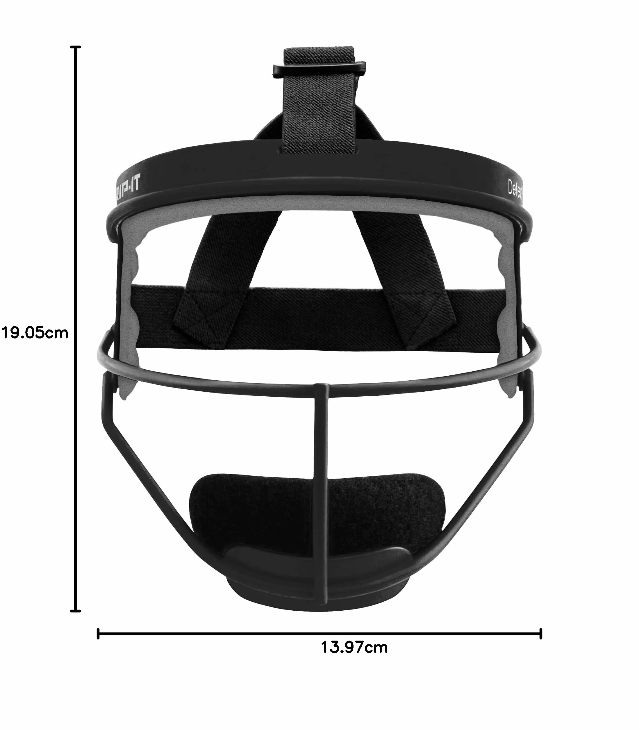 RIP-IT Defense Softball Fielder's Mask, Taglio Leggero e Sicuro per la Massima Protezione e Comfort, Non ostacola la Vista, Adatto per Code di Cavallo