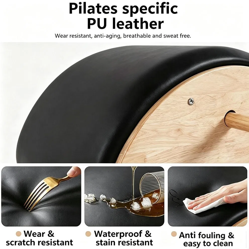 PU e legn Correttore per Colonna Vertebrale Pilates, Pilates Spine Corrector, Fitness Arc Lettino da Massaggio per Spine Supporters, per Colonna Vertebrale, Equilibrio, Rafforzamento Esercizi
