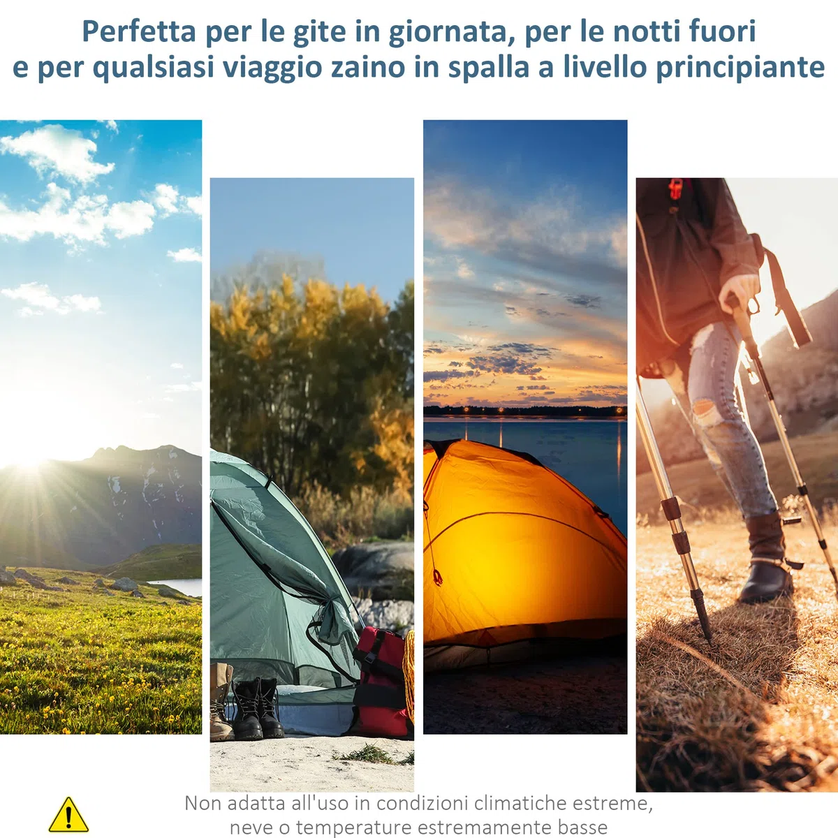 Outsunny Tenda da Campeggio 4 Persone con 2 Stanze e Finestre a Rete, Tenda a Casetta Anti UV e Impermeabile, 400x275x210 cm, Grigia