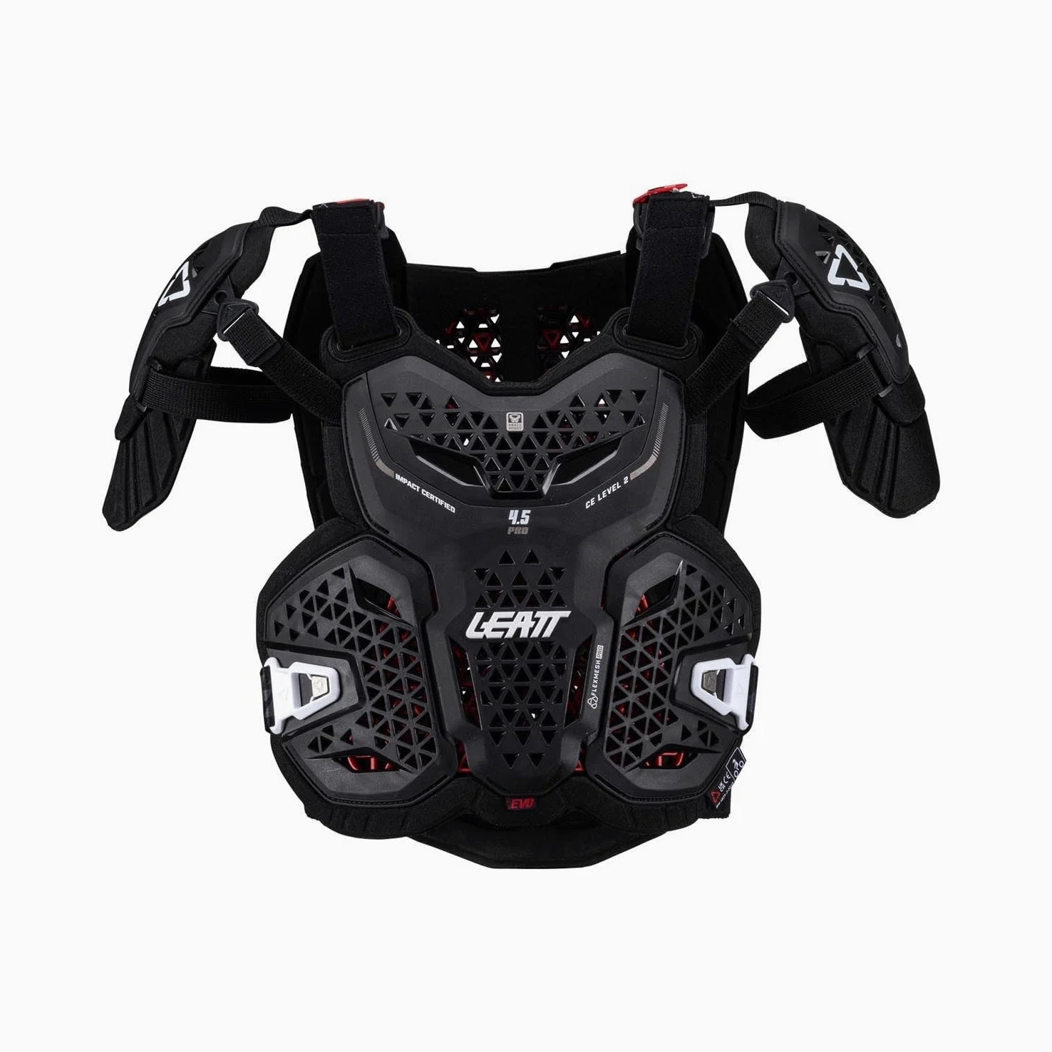 LEATT Pettorina Protector 4.5 Pro Evo - Nero - L/xl 172-184cm