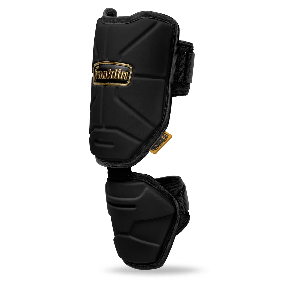 Franklin Sports Protective Elbow Guard Protezione per Gomito, Adulti, Unisex, Nero/Oro