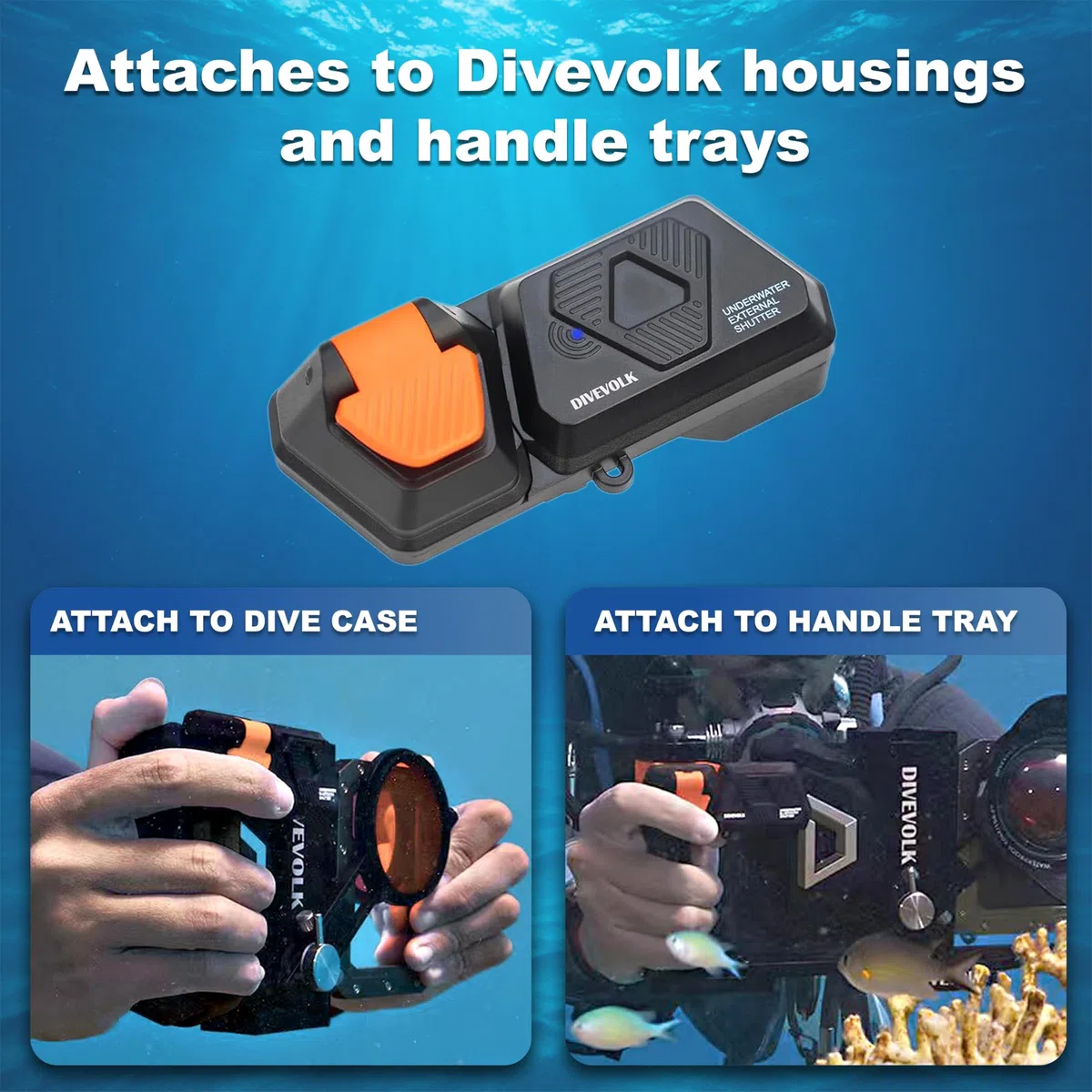 DIVEVOLK Otturatore esterno subacqueo per alloggiamento Seatouch 4 Max Plus