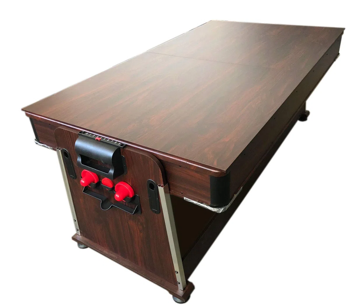 Tavolo da Biliardo Trasformabile Biliardo 3 in 1 Tavolo Multigioco mod. Mattew Rosso