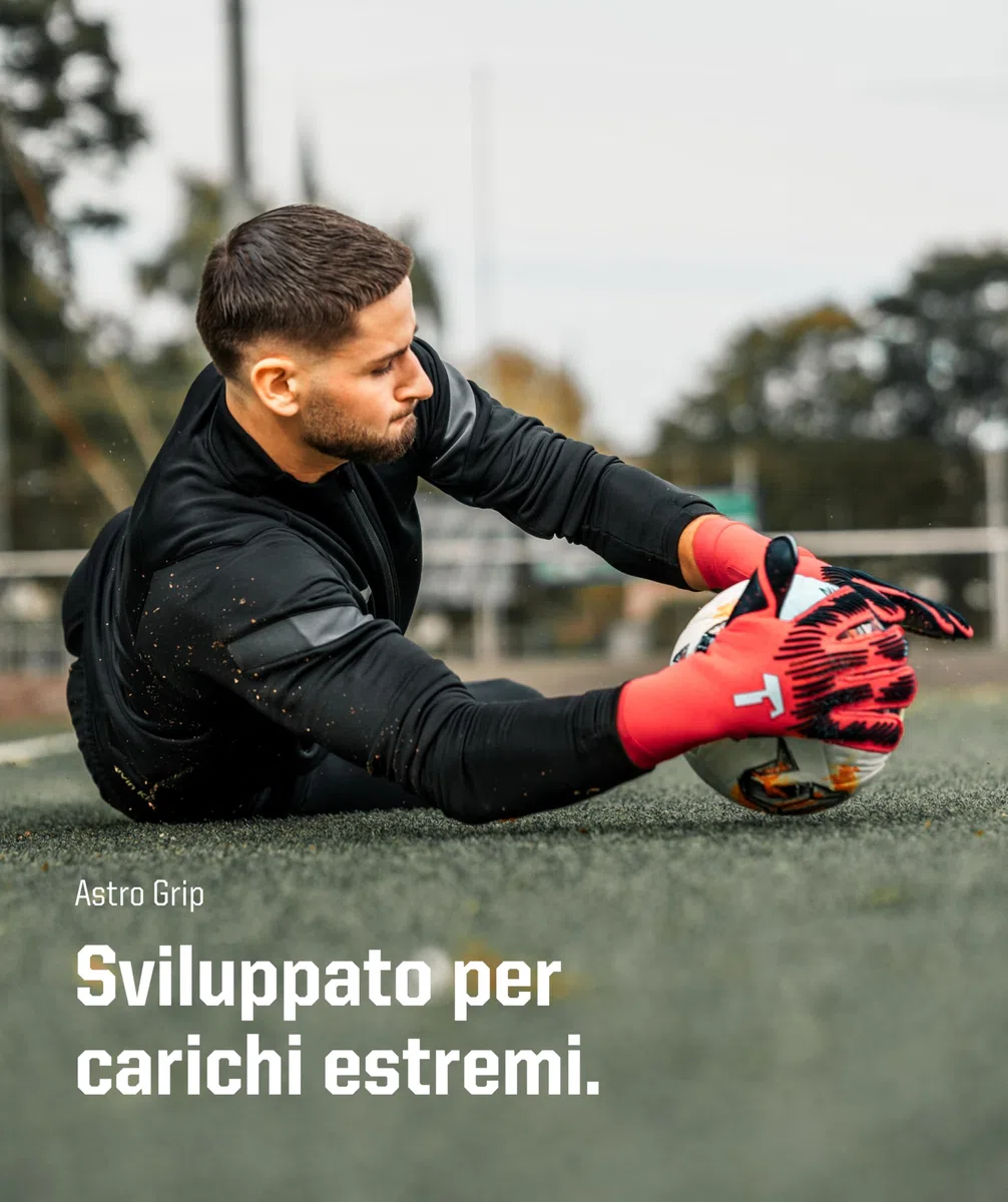 T1TAN Rebel Guanti da portiere - guanti da portiere di calcio - con protezione per le dita