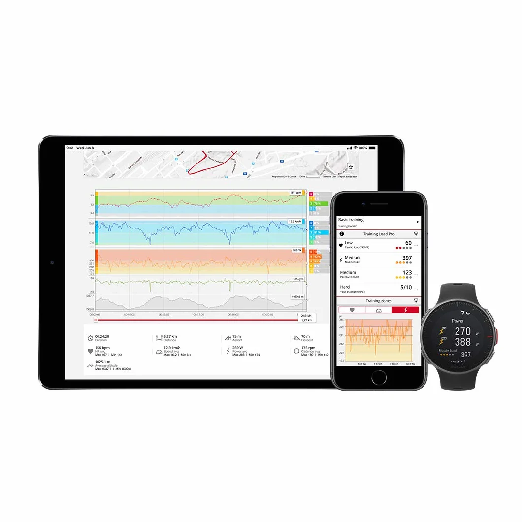 Polar Vantage V Premium Smartwatch con GPS, Misurazione della Frequenza Cardiaca dal Polso, Adatto a Running, Nuoto, Bici e Qualsiasi Altro Sport - Controllo Musica, Meteo, Notifiche Telefoniche