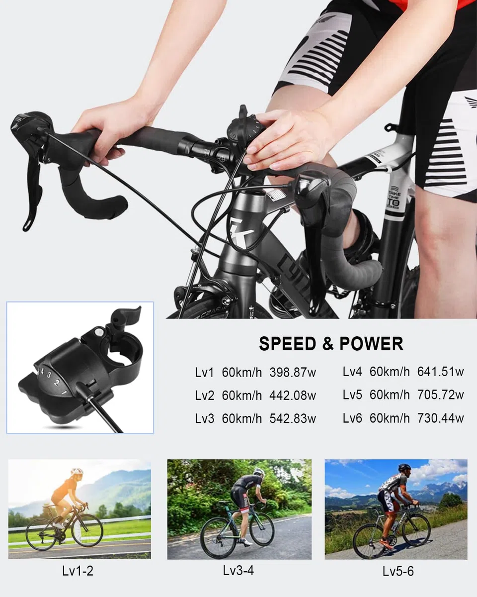 CXWXC Allenatore a rulli per bicicletta, pieghevole, in acciaio, con sgancio rapido, per bicicletta da 26 – 29 pollici, per allenamento in bicicletta, a casa, per interni