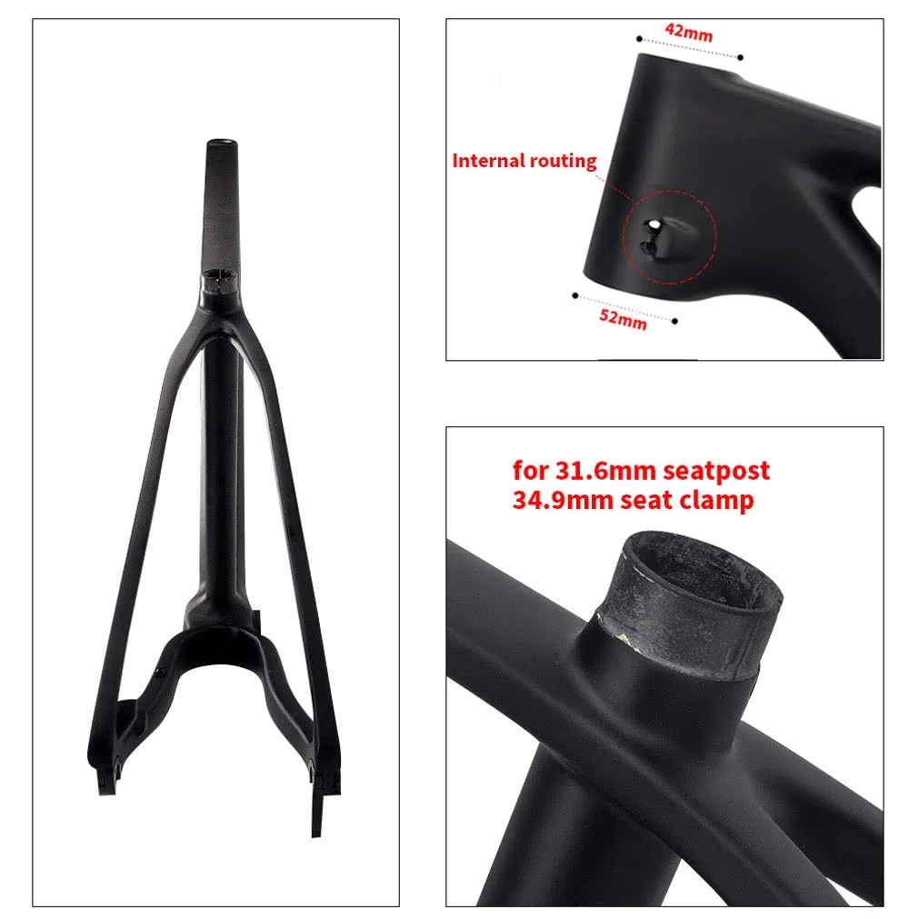 Full Carbon MTB Frame 29er Hardtail Mountain Bike Frame 15'' 17'' 19'' Freno A Disco Thru Axle 12x148mm Boost Telaio Bicicletta Percorso Interno (Size : 29 * 17'')
