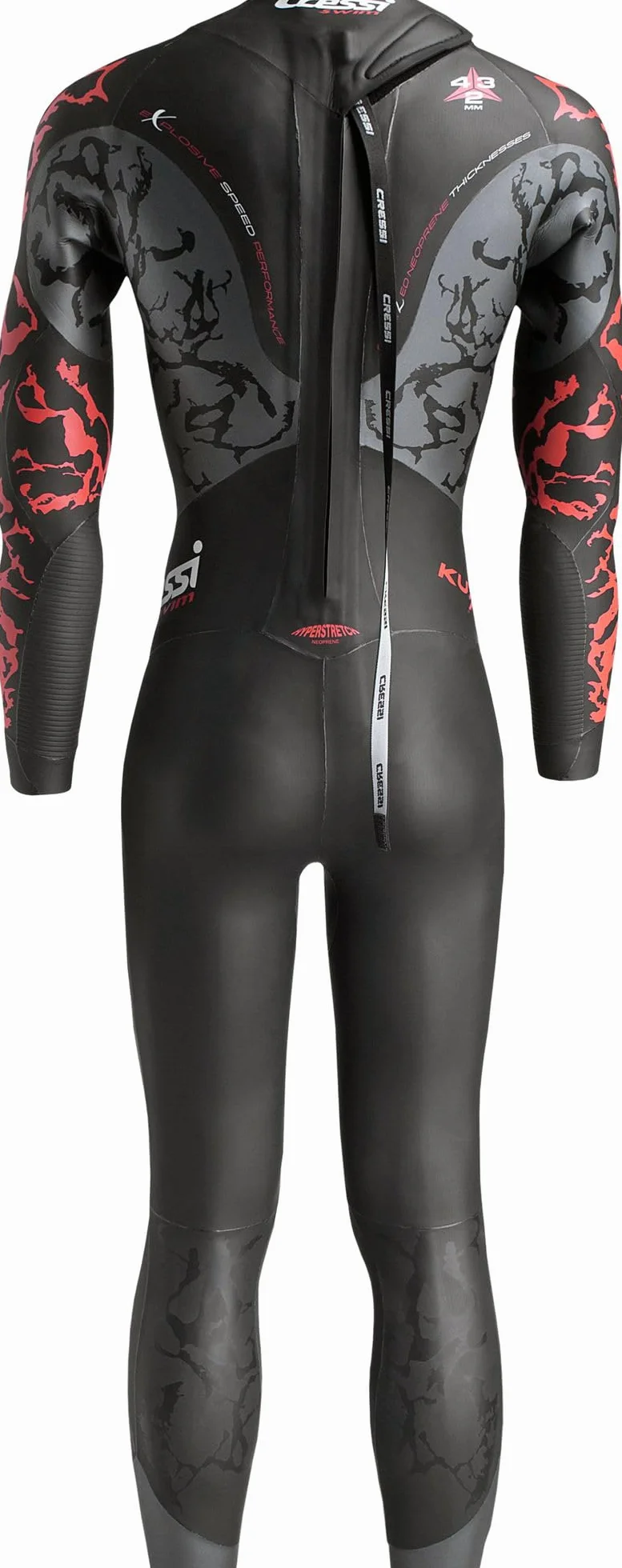 Cressi Kuwae Man Monopiece Swimsuit 2mm/Multi THk, Muta Monopezzo da Nuoto, Neoprene Liscio Esternamente, Uomo