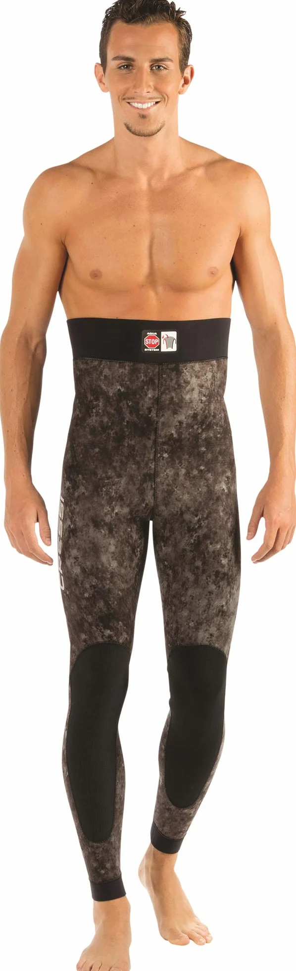 Cressi Tracina Wetsuit Muta Pesca in Neoprene Mimetico Spaccato Microporoso Supersoft, Disponibile singola Giacca o singolo Pantalone negli Spessori 3.5/5/7mm, per Uomo