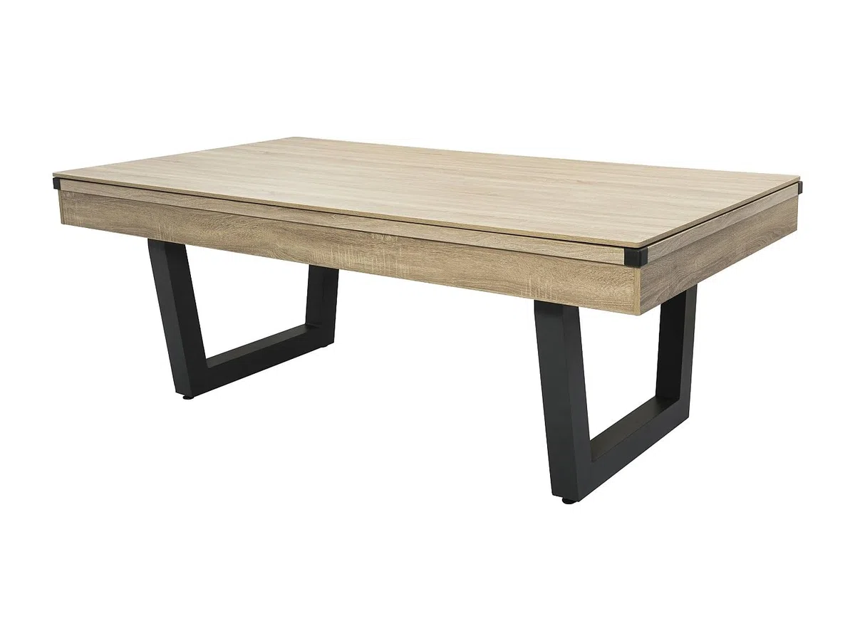 Vente-unique - Biliardo 6 posti Melian - mdf - nero