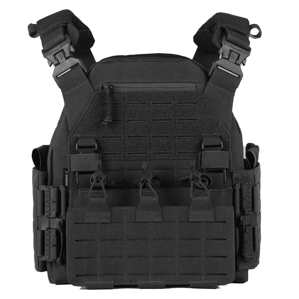 VOTAGOO Gilet tattico da uomo, gilet militare, gilet per paintball, traspirante, plate carrier paintball