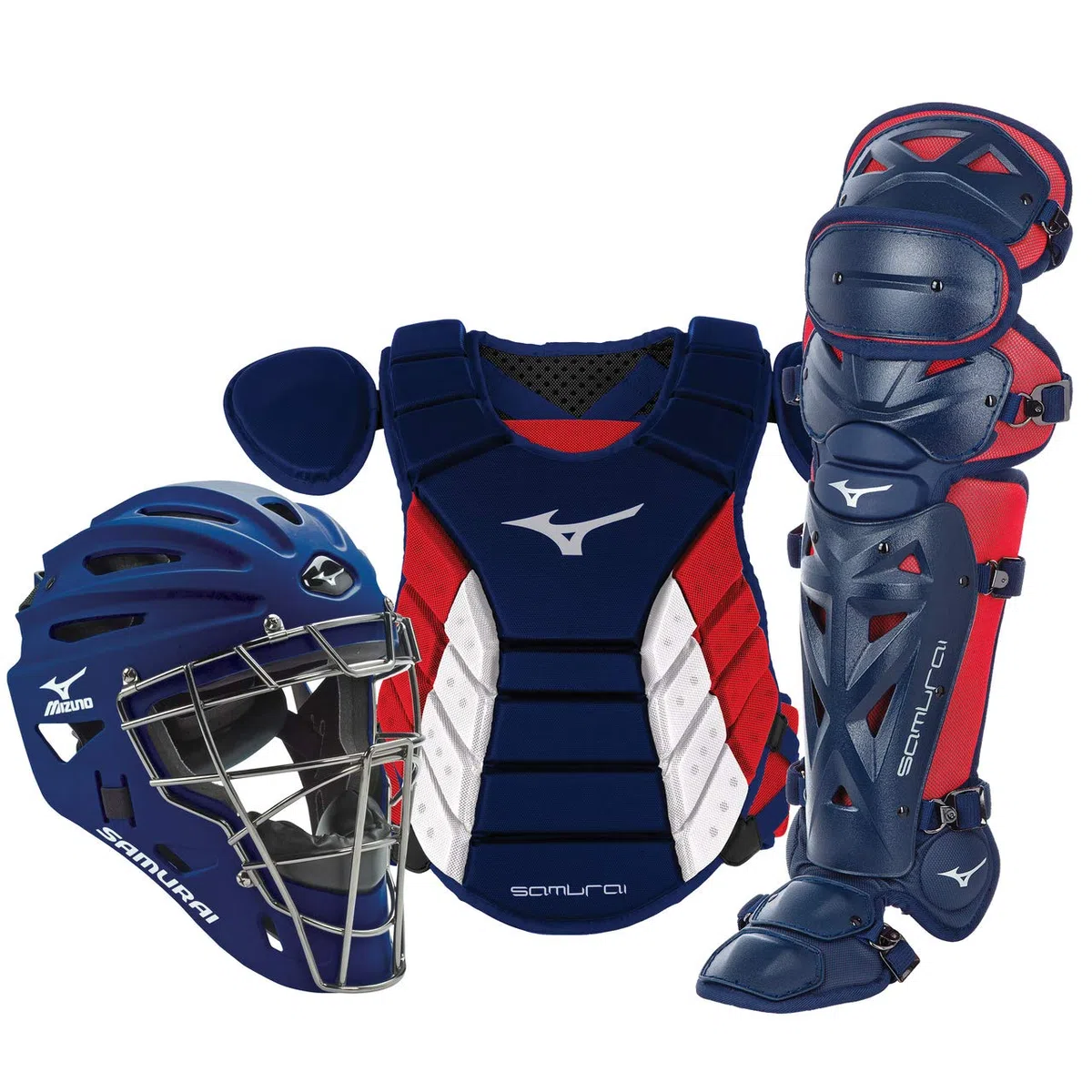 Mizuno Mizuno Samurai Adult Baseball Boxed Catcher's Gear Set - Set di scatole Catchers Uomo