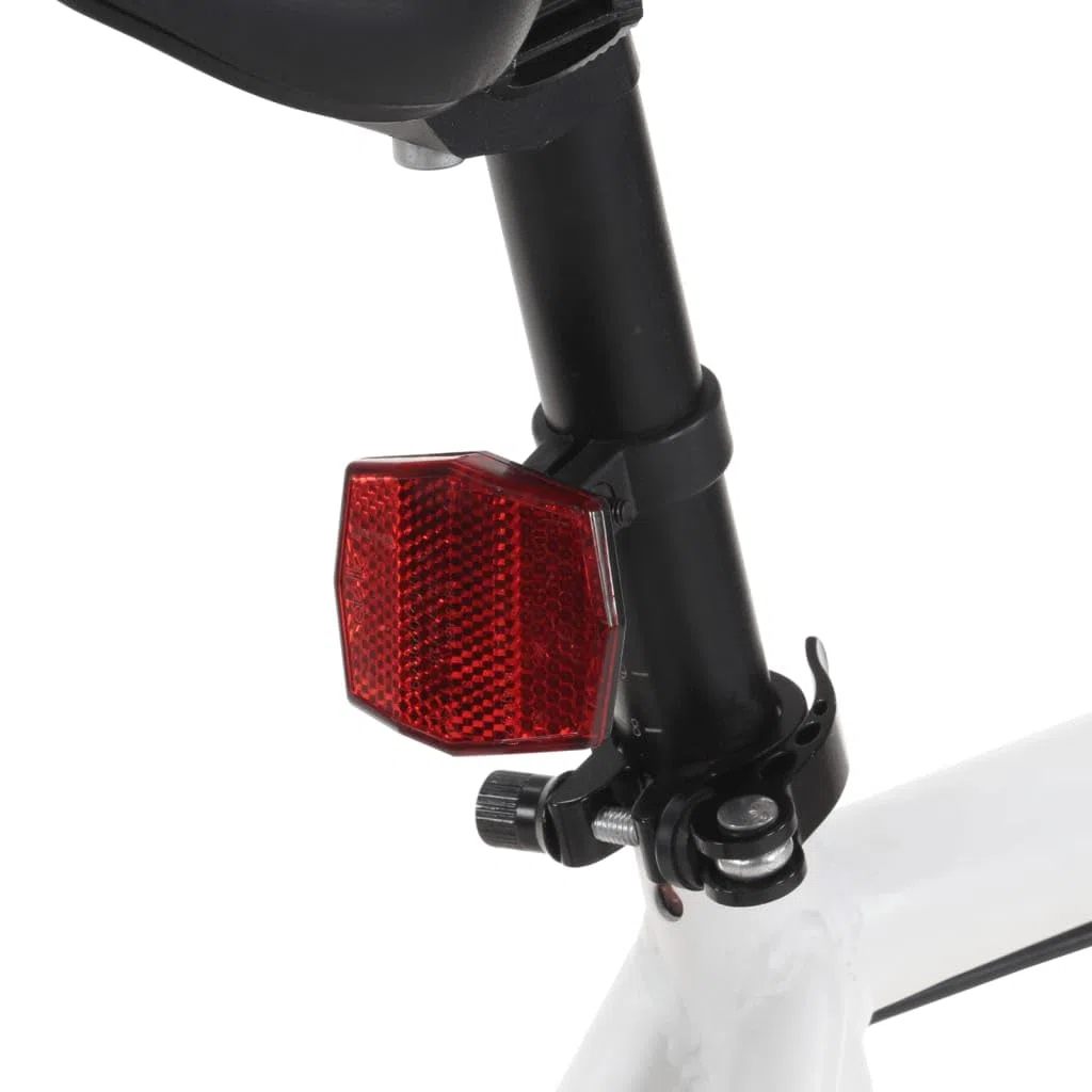 Bicicletta a scatto fisso bianco e verde 700c 55 cm biciclette