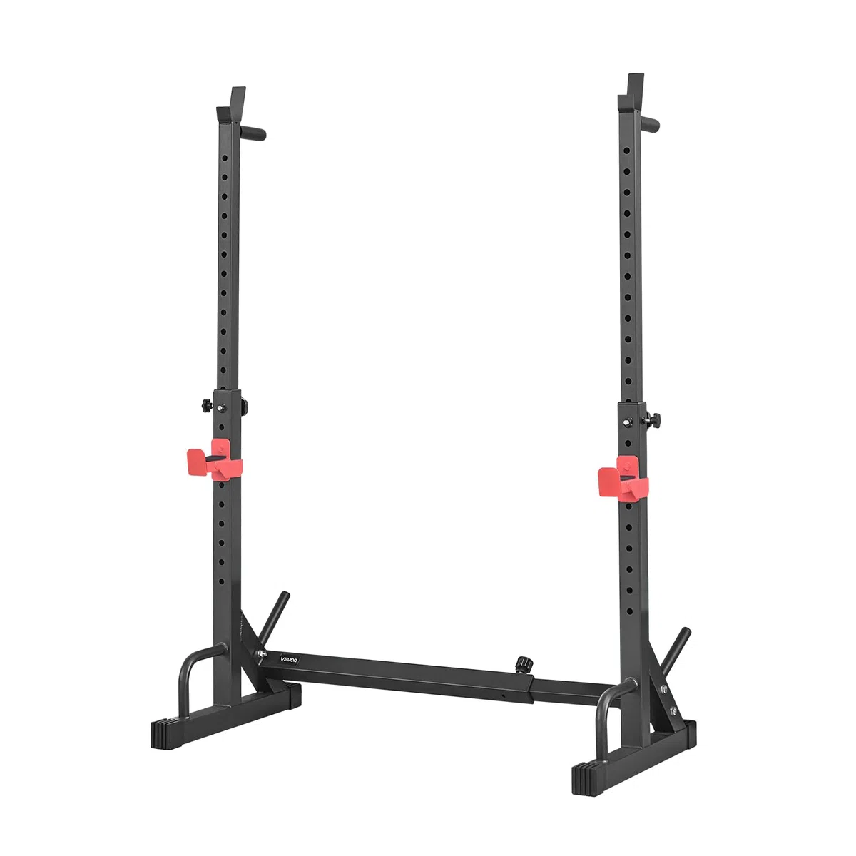 VEVOR Stazione di Forza Sportiva con Altezza e Larghezza Regolabili, Attrezzatura per Allenamento della Forza da 250 kg con Supporti per Bilanciere e Ganci a J per Distensioni su Panca