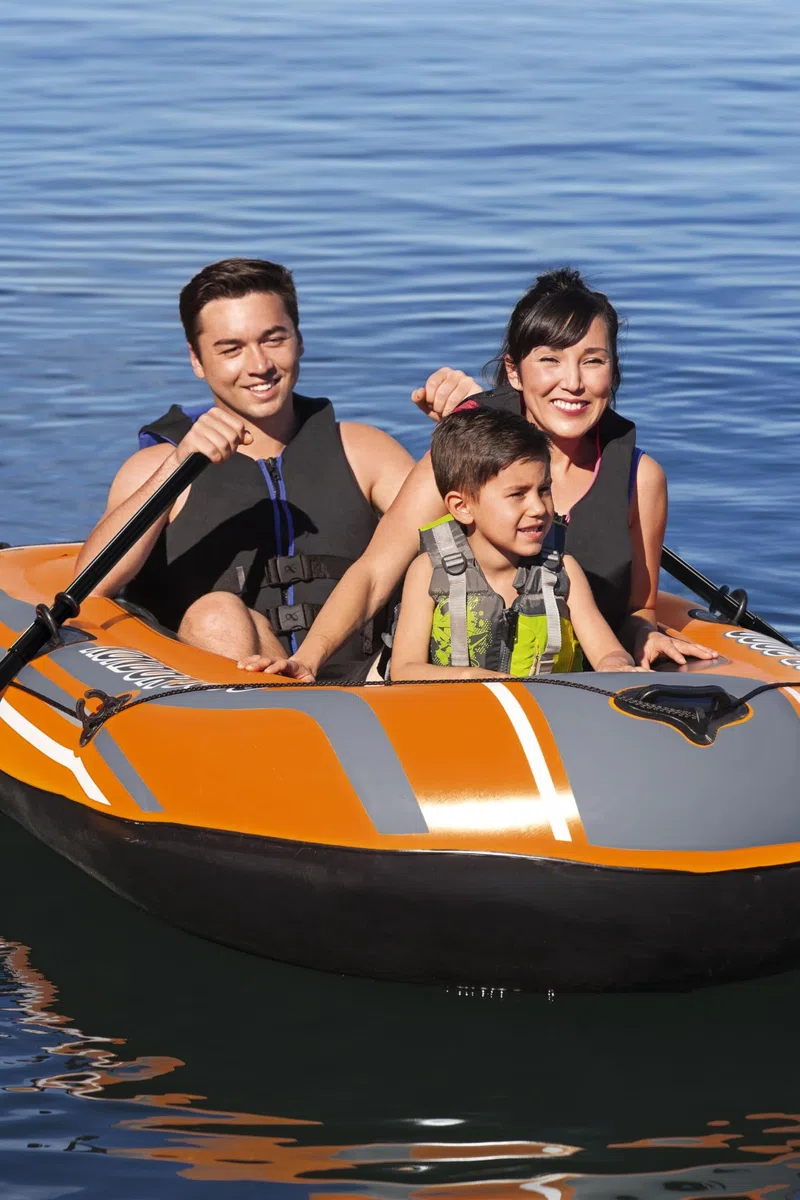Bestway Kondor 3000 | Zattera gonfiabile a 3 posti, gommone, gommone, con manici resistenti per famiglie