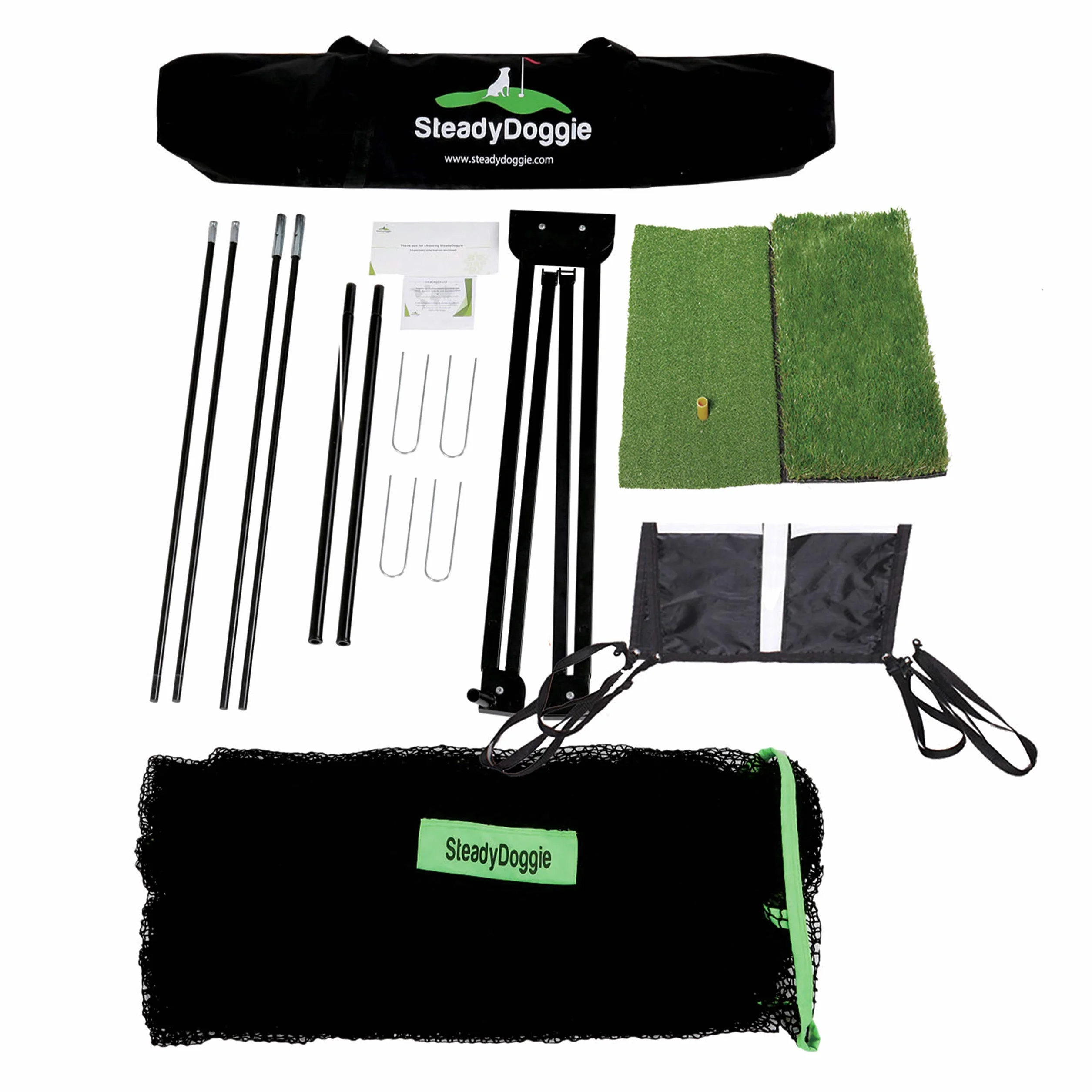 Rete da golf in attesa di brevetto professionale, rete da golf a doppio tappeto erboso, tappetino da golf per chipping bersaglio e borsa per il trasporto, la scelta giusta di reti da golf per la guida in cortile e le reti da golf