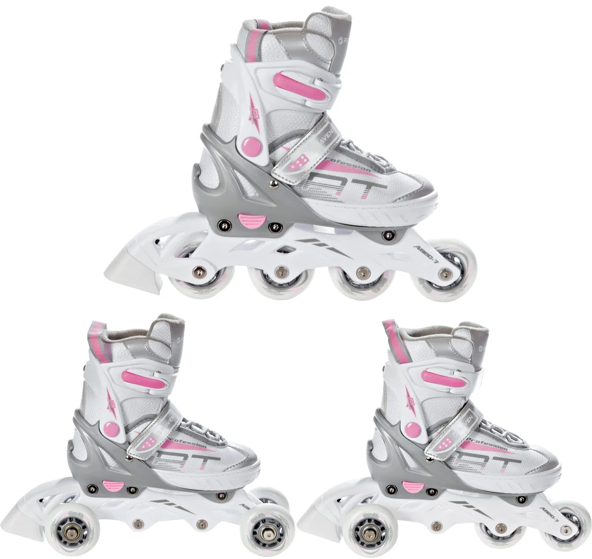 RAVEN Profession Pattini in linea Inline Skates per bambini e adulti OPZIONALE 2in1 con Pattini da ghiaccio regolabili
