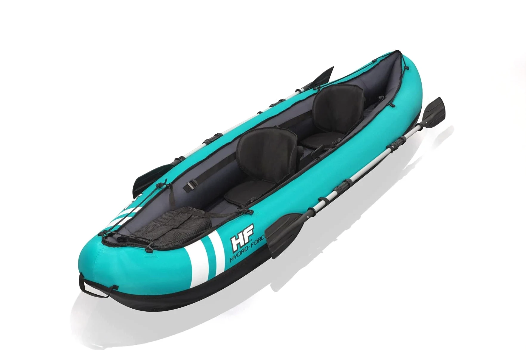 Bestway Hydroforce Ventura Kayak 2 Persone Set Gonfiabile Barca Set con Pompa a Mano, pagaia e Custodia