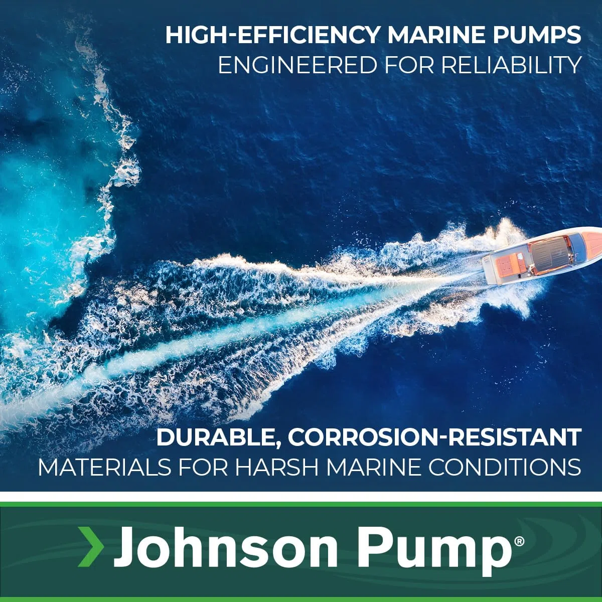 Johnson Pump Pump, HD Bilge Pompa 12V 2200 GPH Uomo, Beige, Taglia Unica