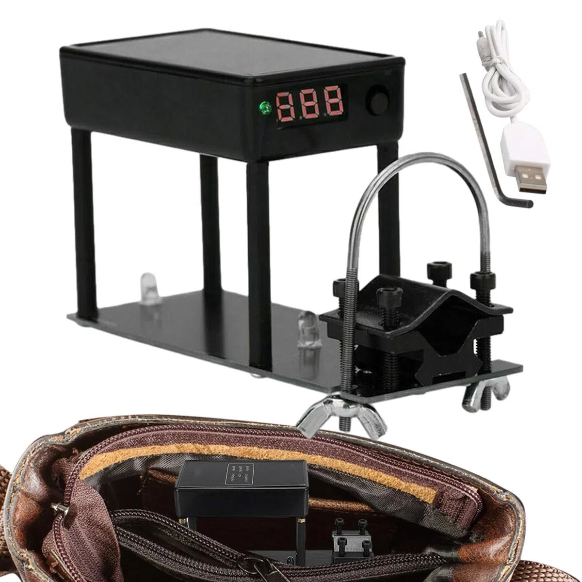 Cronografo balistico: velocità delle munizioni, analizzatore di sparo, tracciamento cinetico, con sensore quadruplo, protezione del circuito | Strumento diagnostico avanzato che consente una va