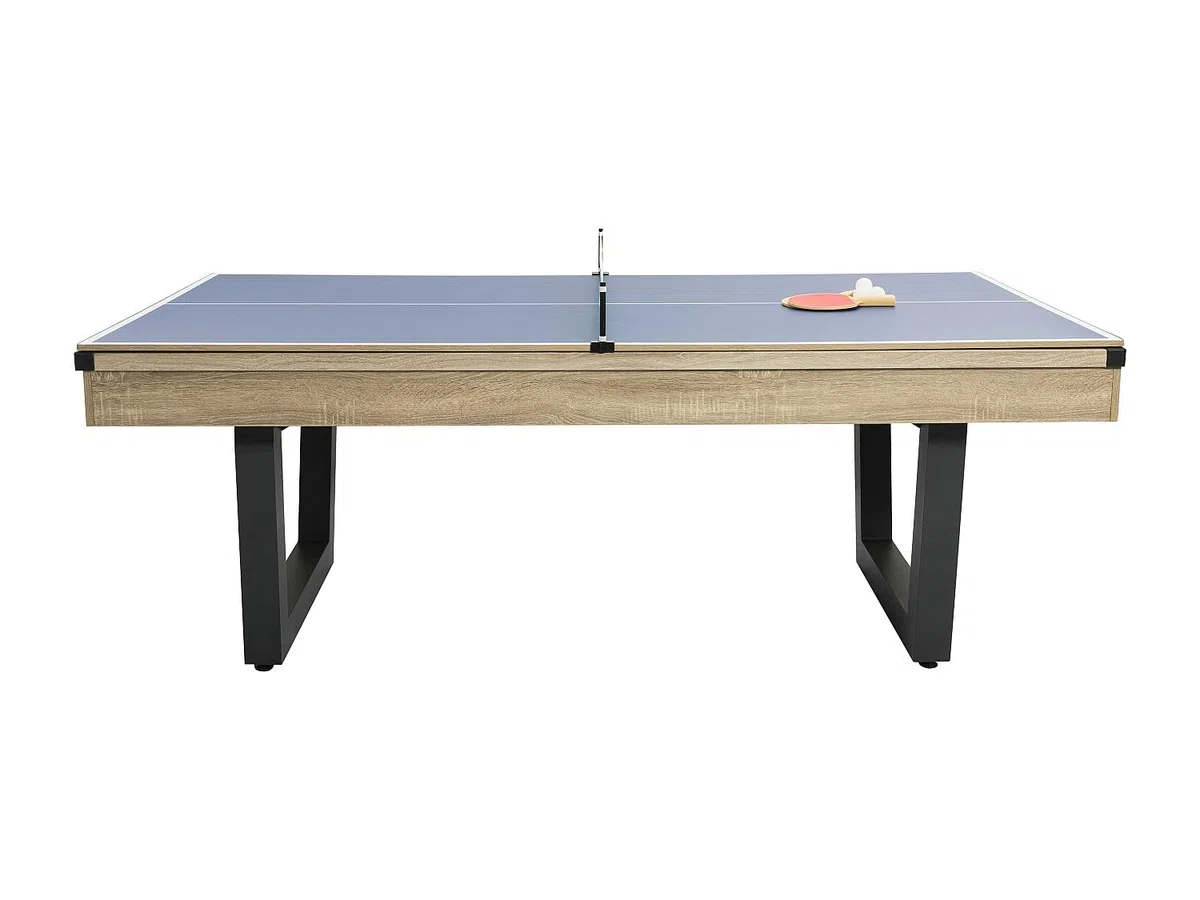 Vente-unique - Biliardo 6 posti Melian - mdf - nero